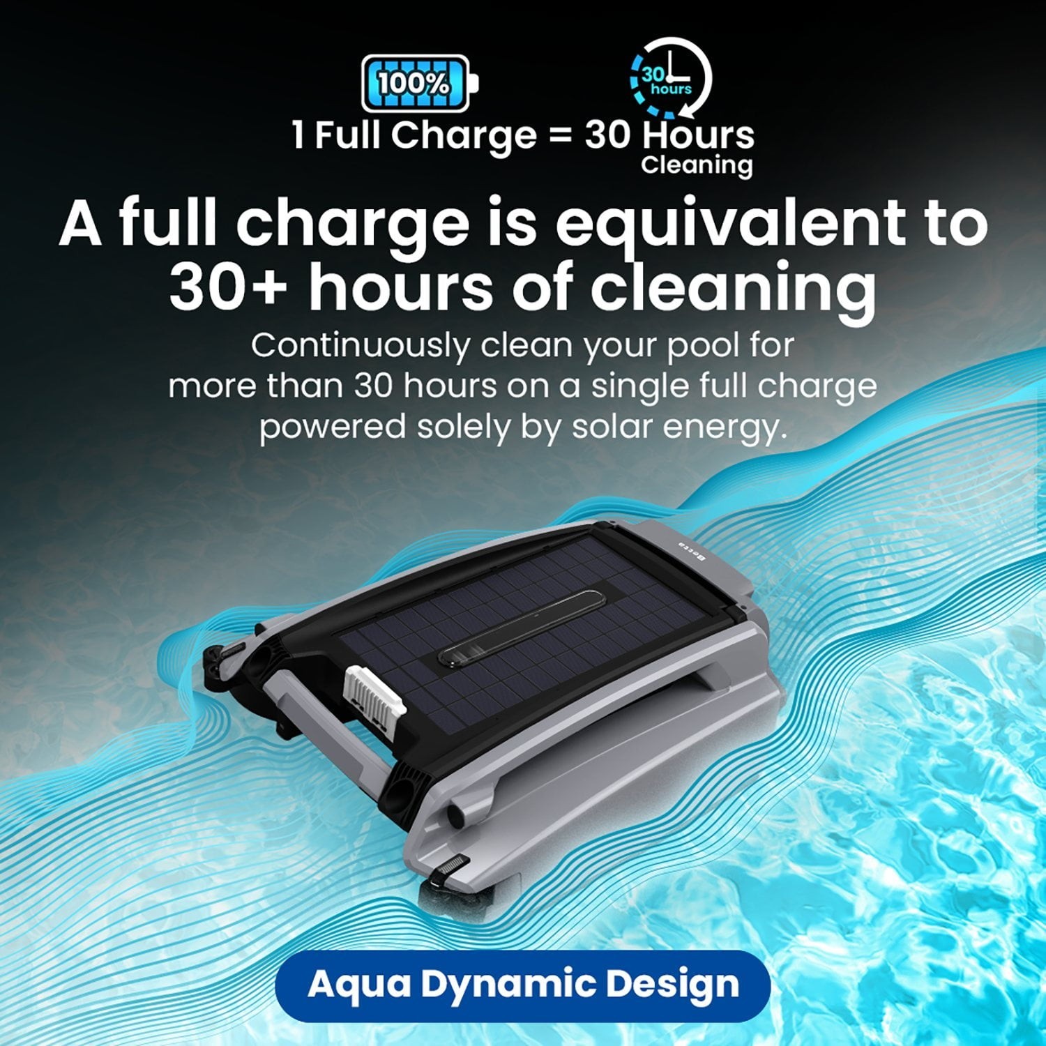 Betta SE Plus Solar Powered Robotic Pool Surface Skimmer