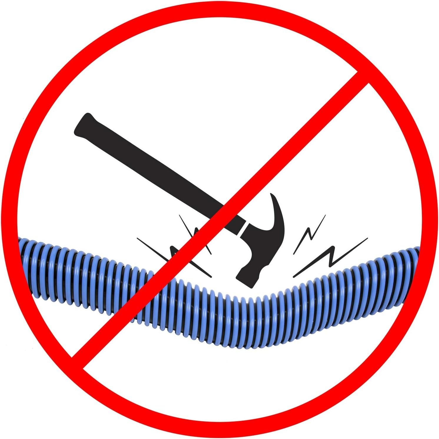 30 Ft Heavy-Duty Manual Pool Vacuum Hose, 1-1/2” Kink-Free Design, Made in USA