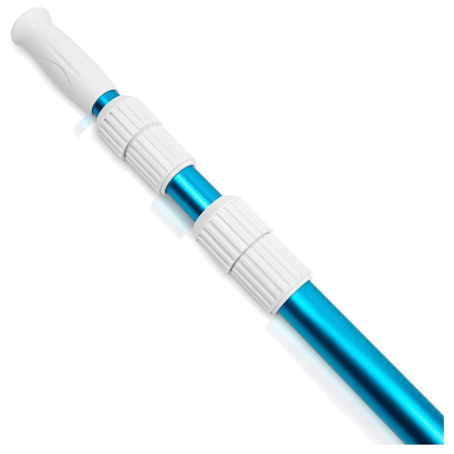 15-Foot Adjustable Telescopic Pool Cleaning Pole – Heavy-Duty Aluminum Design