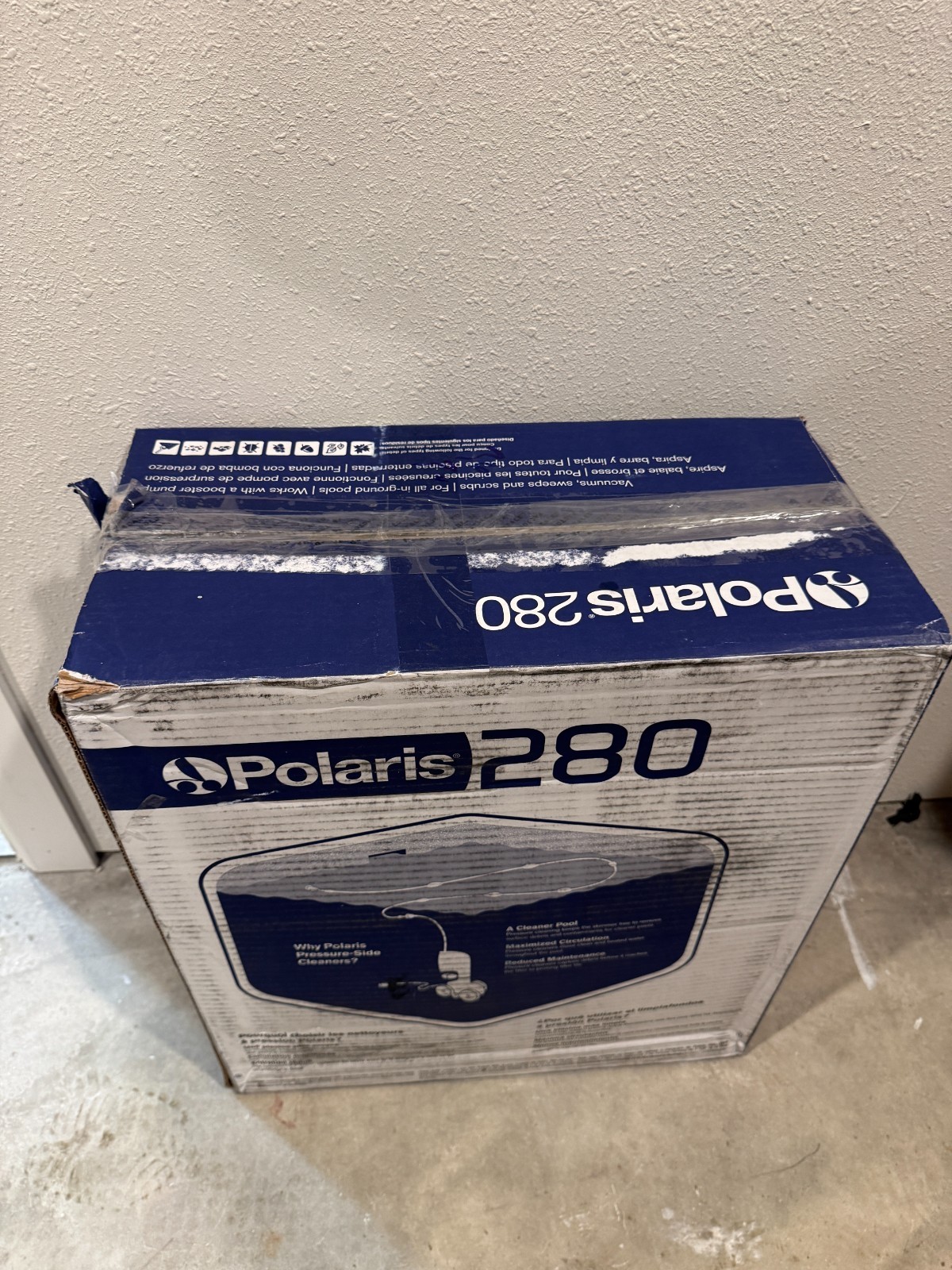 Polaris Vac-Sweep 280 Pressure-Side In-Ground Pool Cleaner 31ft Hose Bag