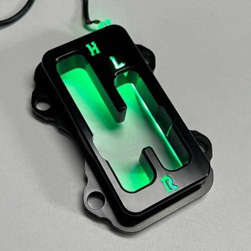 Shifter Gate for Kawasaki KRX 1000/KRX 1000 4, Black Anodized Shift Gate Green