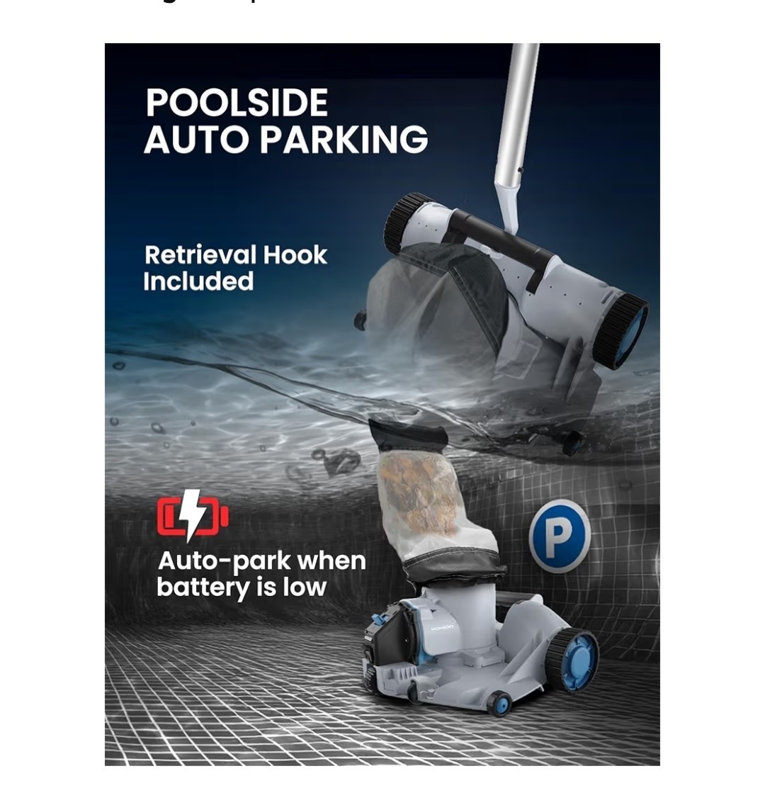 KOKIDO – XTROJET 620 /Automatic Leaf Robotic Pool Vacuum Cleaner