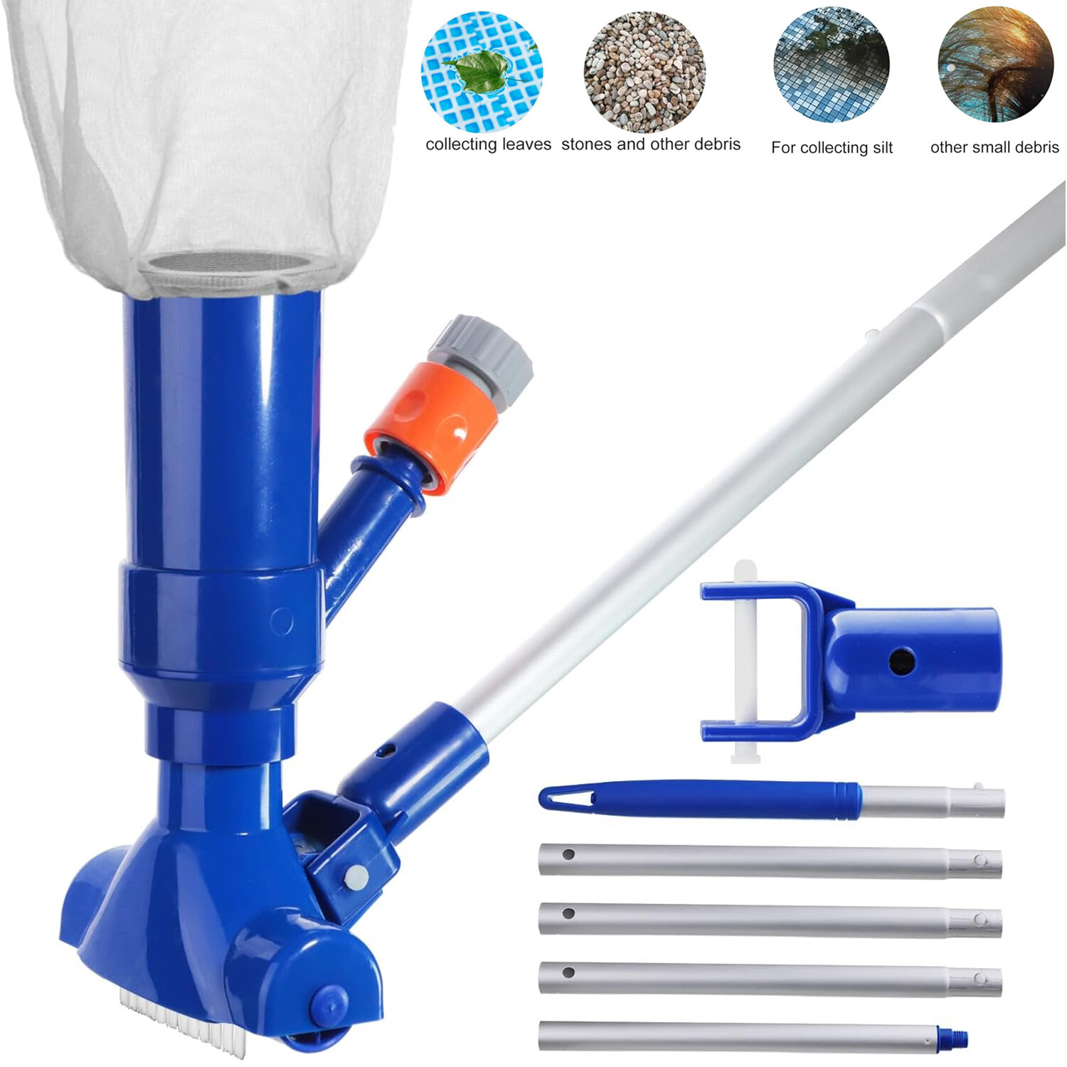 Swimming Pool Spa Suction Vacuum Head Cleaner Cleaning Kit Pool Accessories Tool