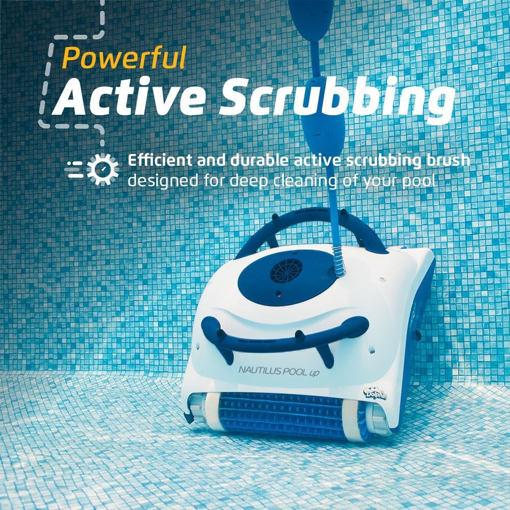 Nautilus Pool-Up Robotic Pool Vacuum Cleaner up to 26 FT – Wall Climbing