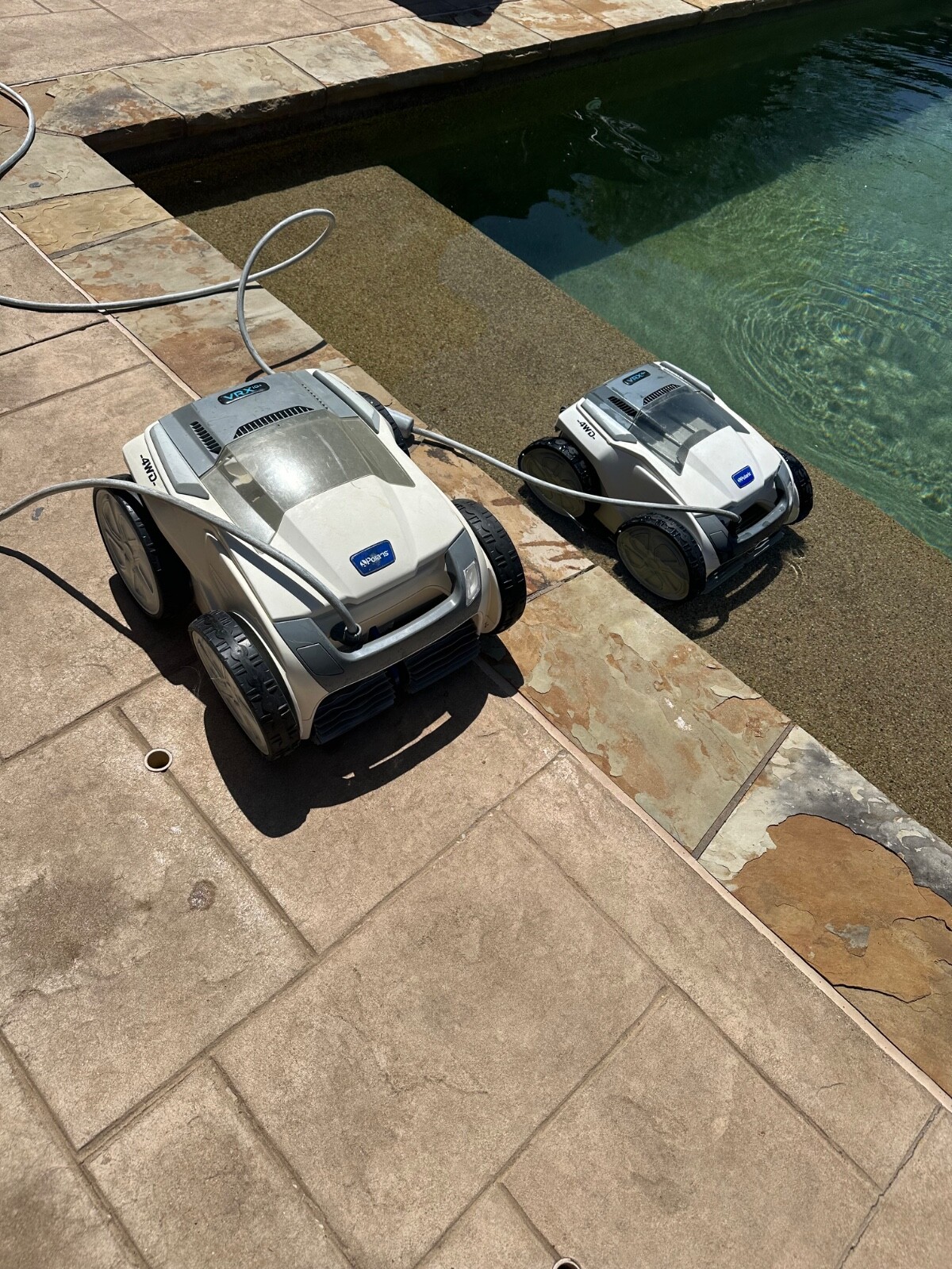 2 Pool Cleaners: Polaris VRX IQ+ robotic pool sweeps