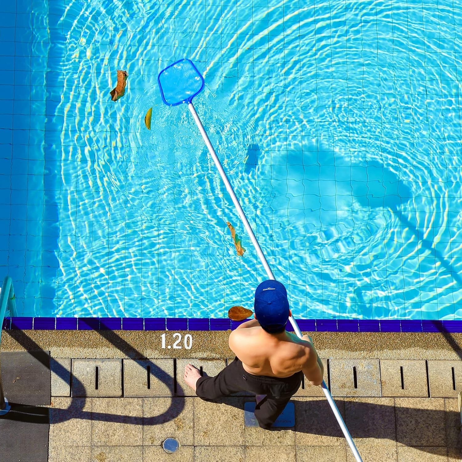 High-Quality Lightweight Pool Skimmer Net – 9.3 x 7 Inches, Enjoy Clean Water