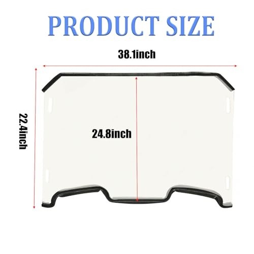 Front Full Windshield Compatible with 2019-2023 Polaris RZR XP 1000 XP4 1000 2