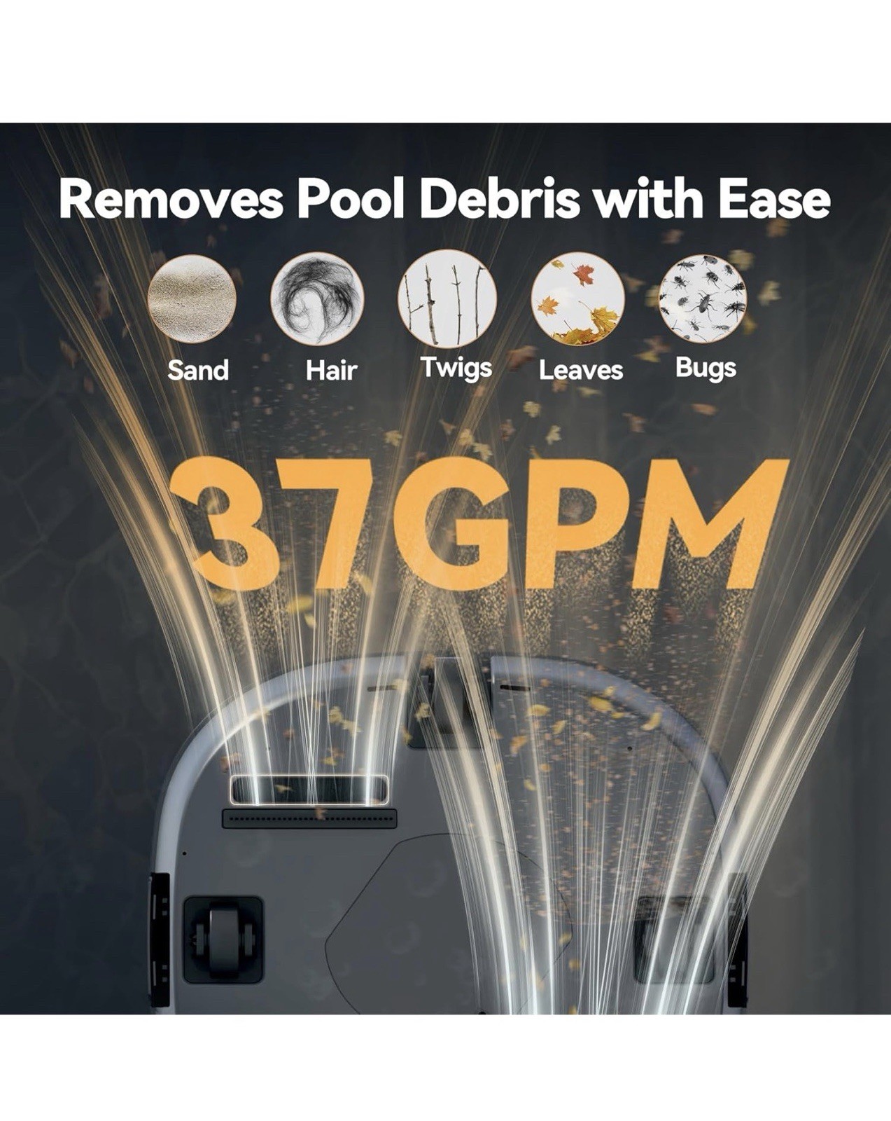 2026 Upgrade CoasTeering Cordless Robotic Pool Cleaner Dual Brushless Motors