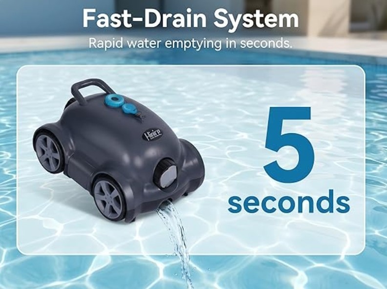 Robotic Pool Cleaner🌞 Automatic Pool Vac☀️ Cordless Pool Vacuum🌴 BIG 40w Motor