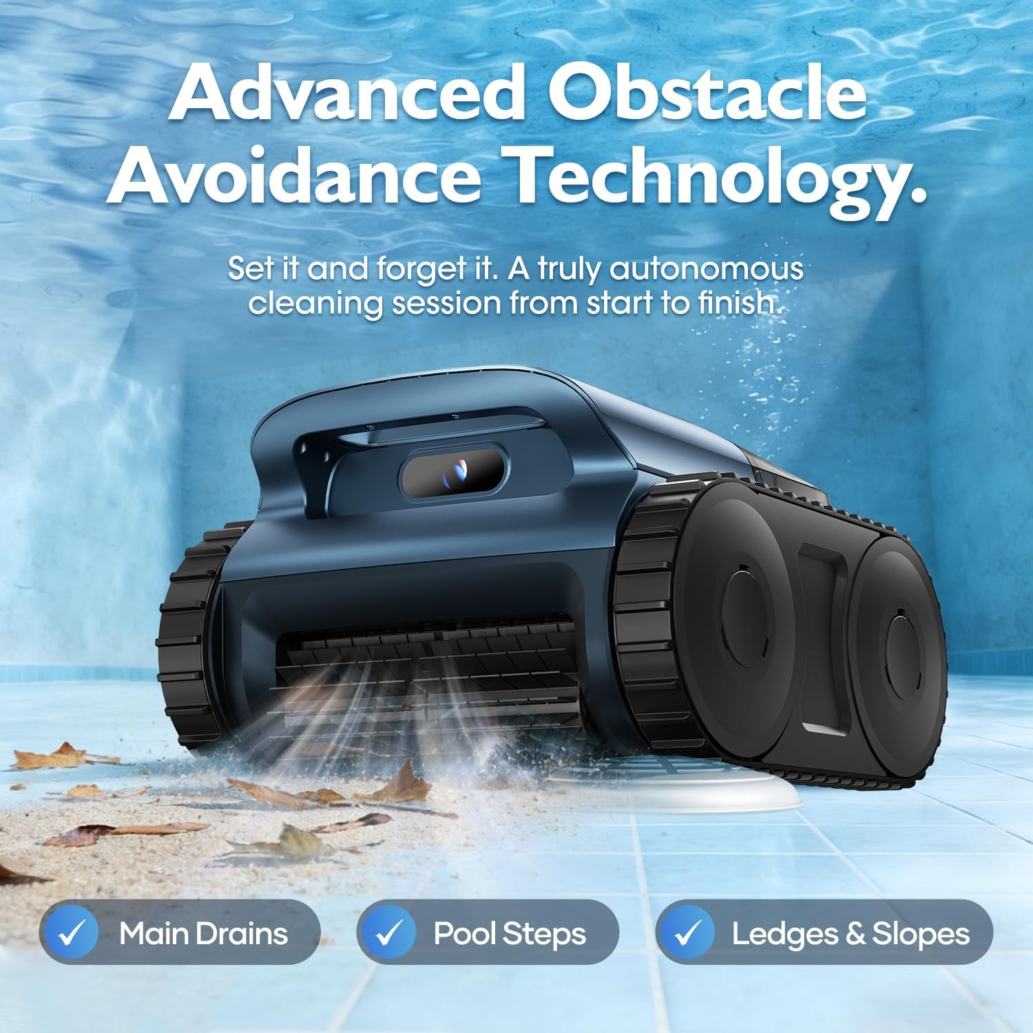 [2026 Release] Automatic Robotic Pool Vacuum for Inground & above Ground Pools,