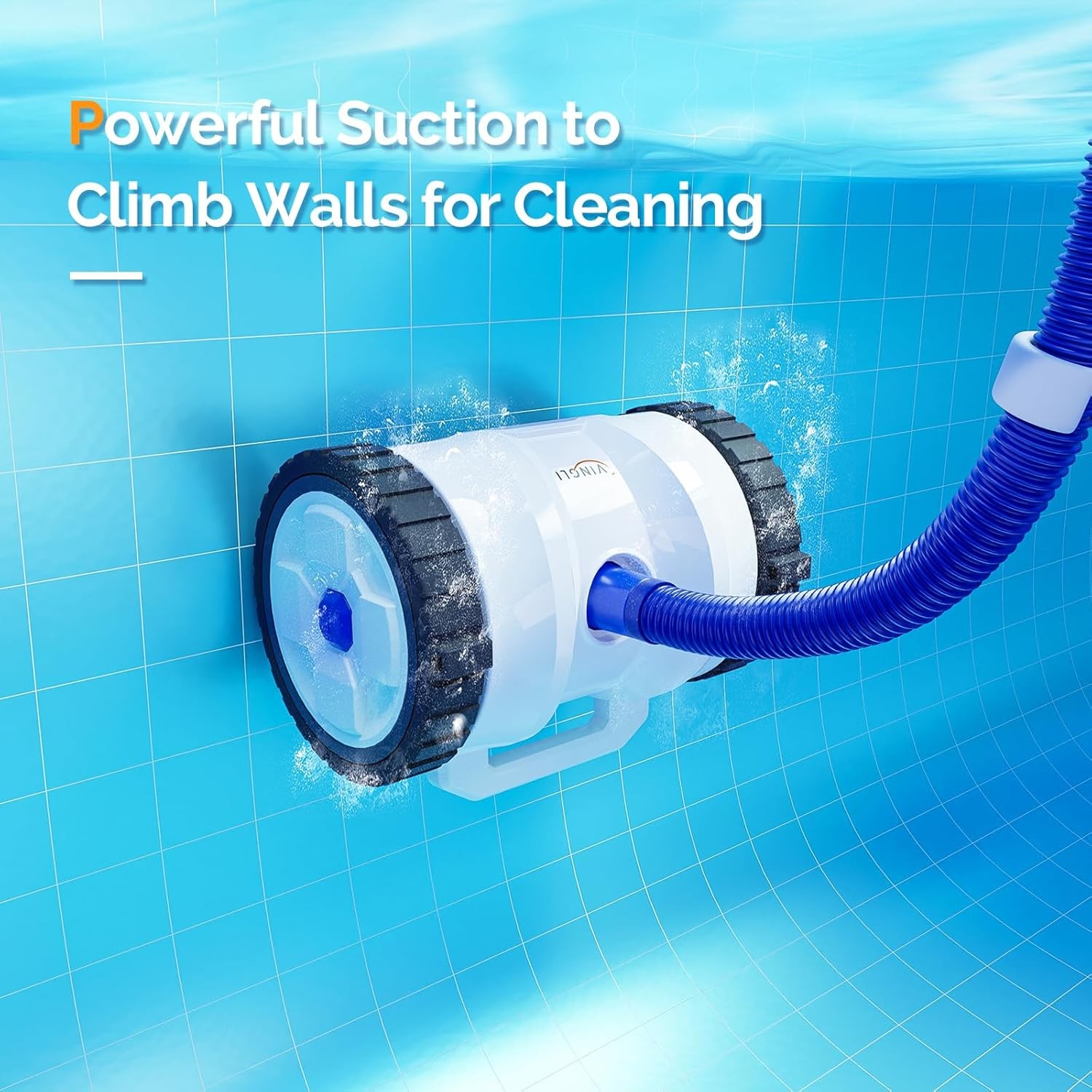 VINGLI Auto Pool Cleaner Wall Climbing Suction 39.6ft for Inground
