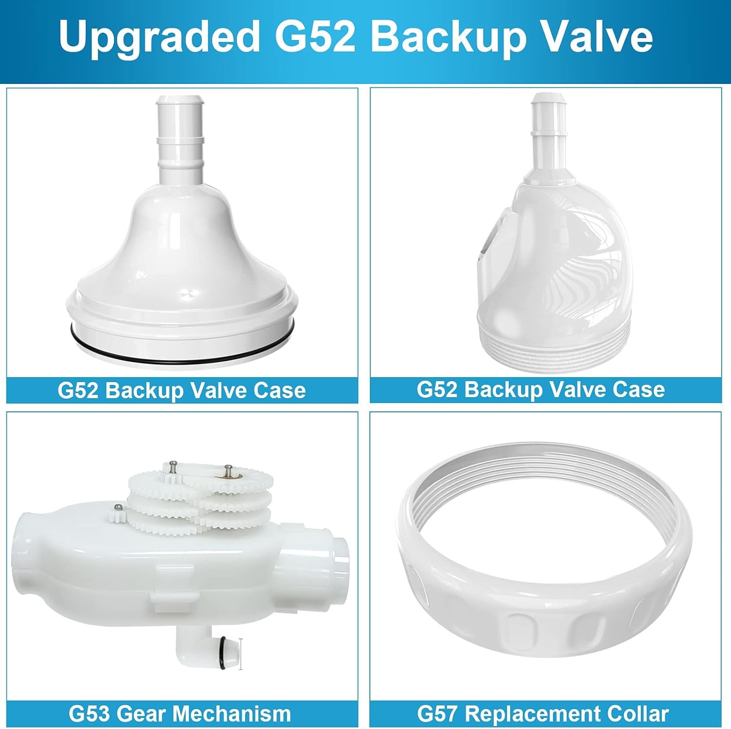 2pcs G52 Backup Valve Fit Polaris Pool Cleaner 180 280 380 480 3900 Pool Cleaner