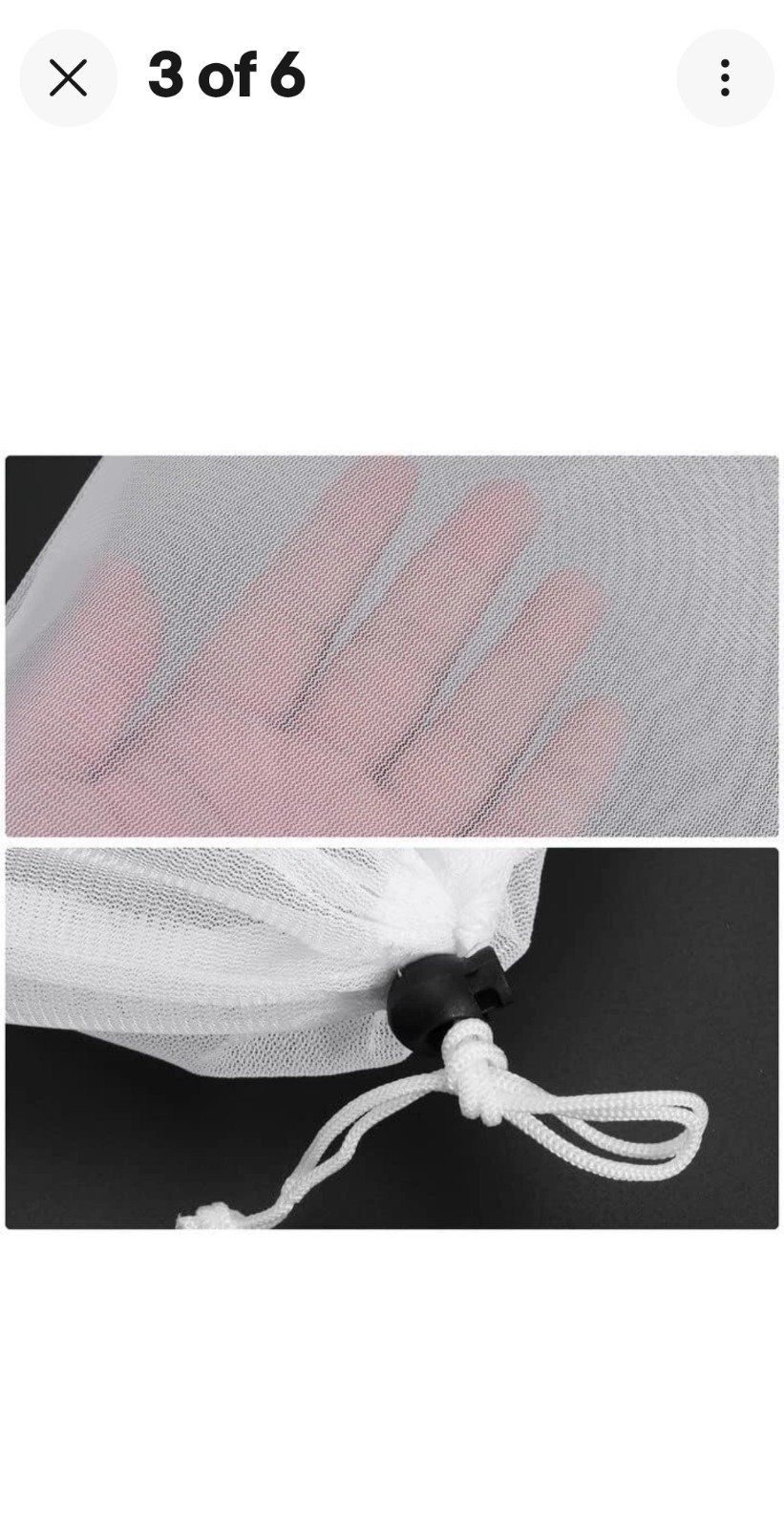 Aqua Ez ~Pool Clean Vacuum Replacement Bag – Nylon Fine Mesh Net With Pull Lock