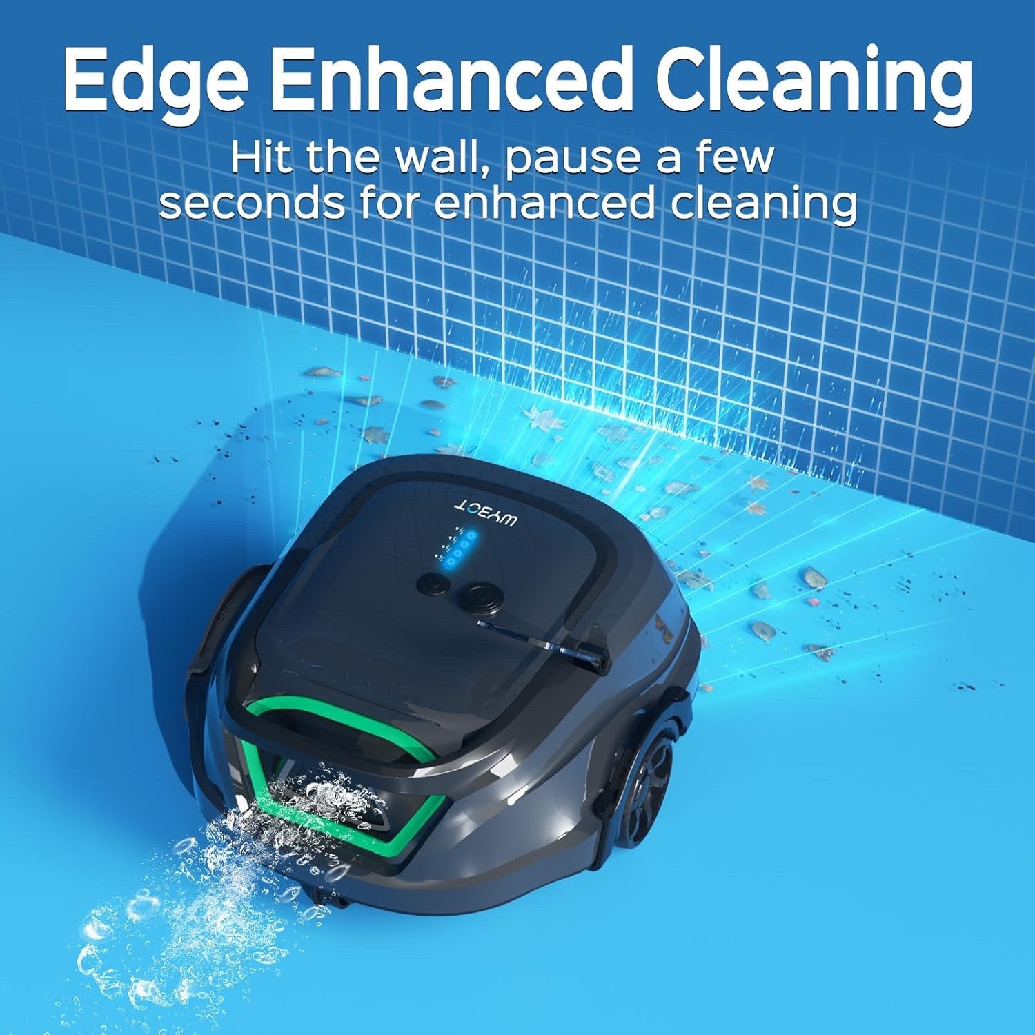 WYBOT A1 Robotic Pool Vacuum for Flat Above Ground Pools up to 1076 Sq.ft