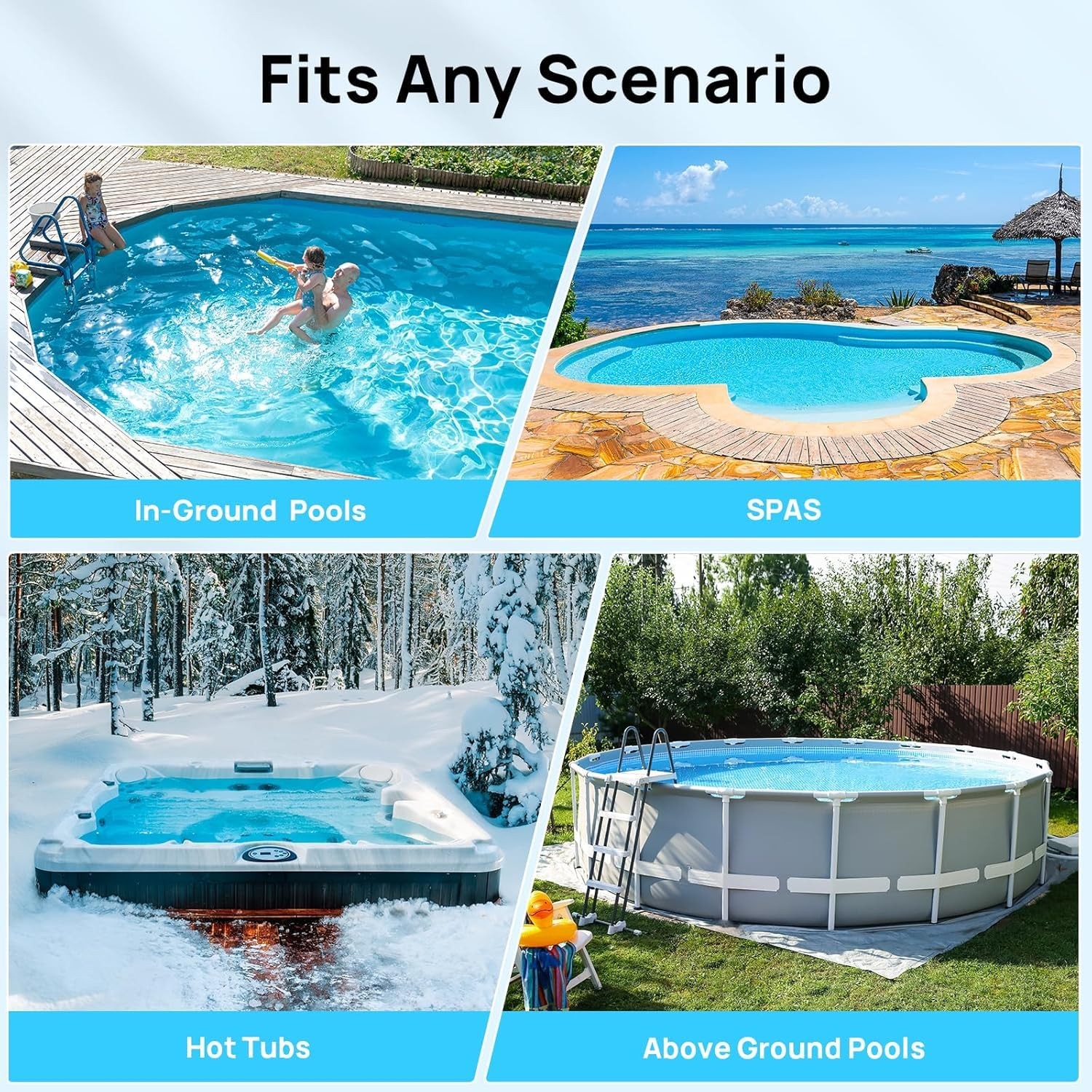 Cordless Rechargeable Pool Vacuum Handheld Pool Cleaner with Telescopic Pole New