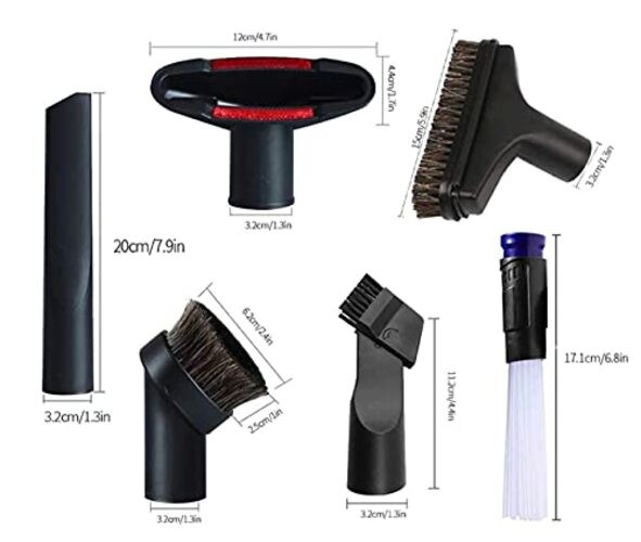 1 1/4 inch Vacuum Attachments Brushes Kit 1-1/4 inch 1-3/8 inch Vacuum Cleaner
