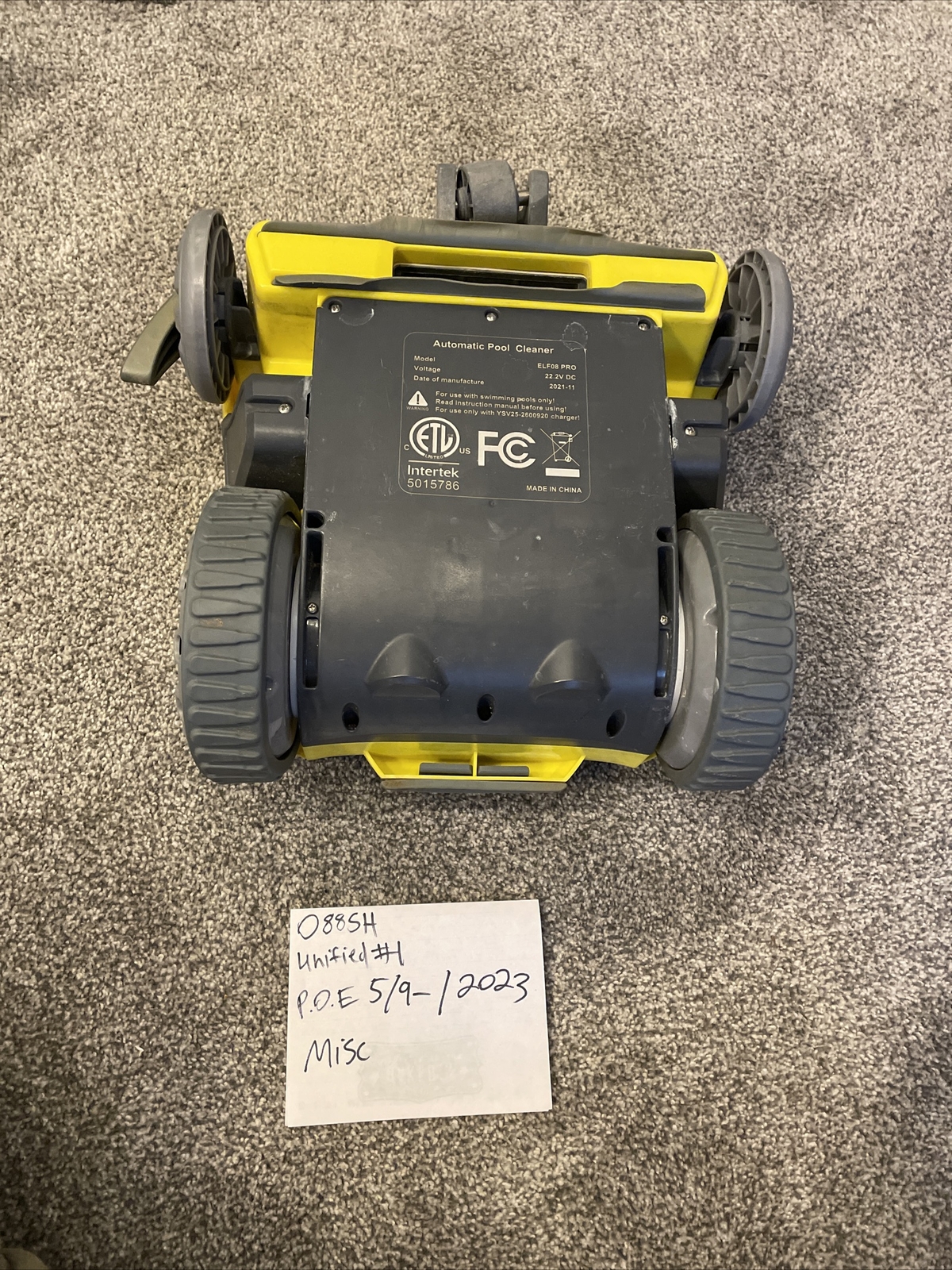 Robotic Pool Cleaner ELF08 Pro, Cordless Rechargeable Residential Pool Cleaner