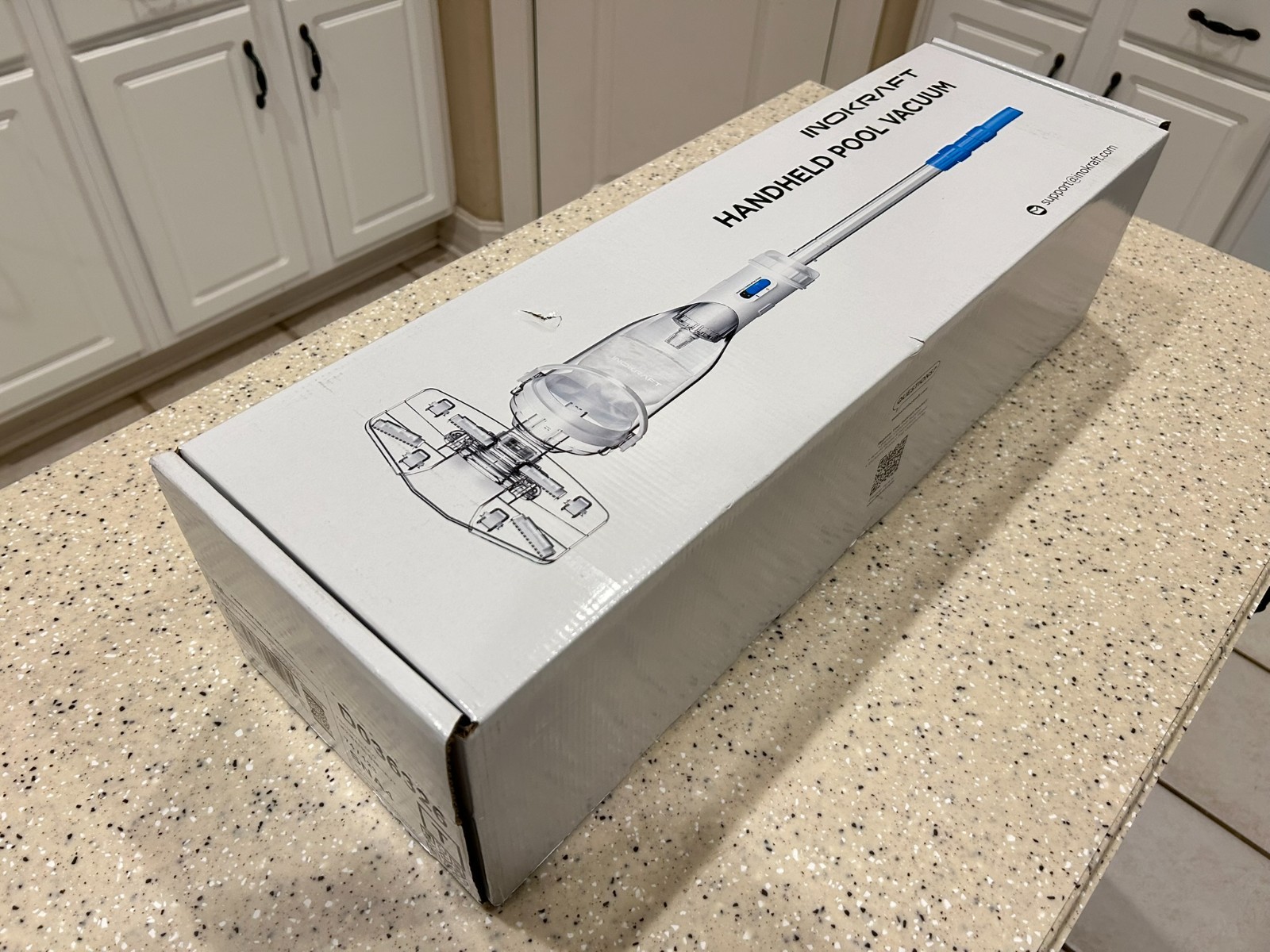NEW! InoKraft Cordless Pool Vacuum 18.5 GPM Cleaner 60 Min Runtime Pole Filter