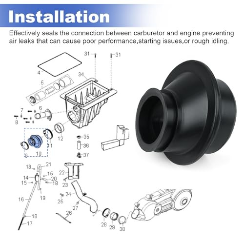 Carb Boot 0452563 Compatible with Polaris Phoenix 200 2005-2023,Sawtooth 200