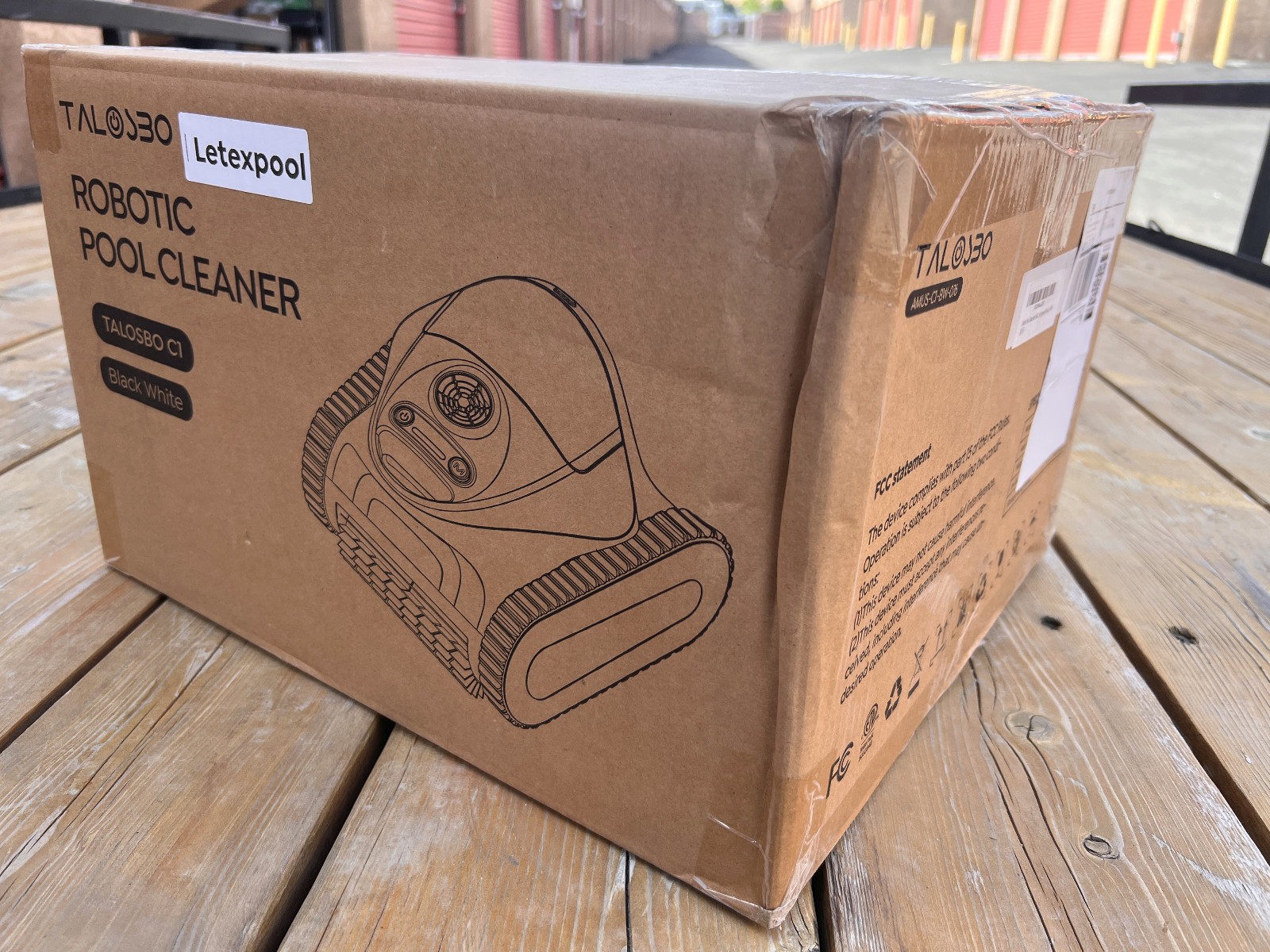 TALOSBO C1 Cordless Robotic Pool Vacuum Cleaner – Black/White
