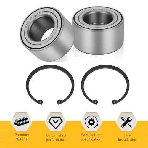 2PCS Rear Wheel Bearing Carrier & Bearing Kit for Polaris Sportsman 400 450