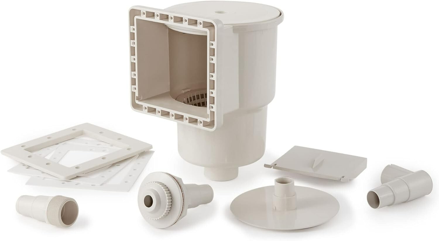 Hydrotools Standard Thru-Wall Above Ground Pool Skimmer Kit | Large Debris Ba…