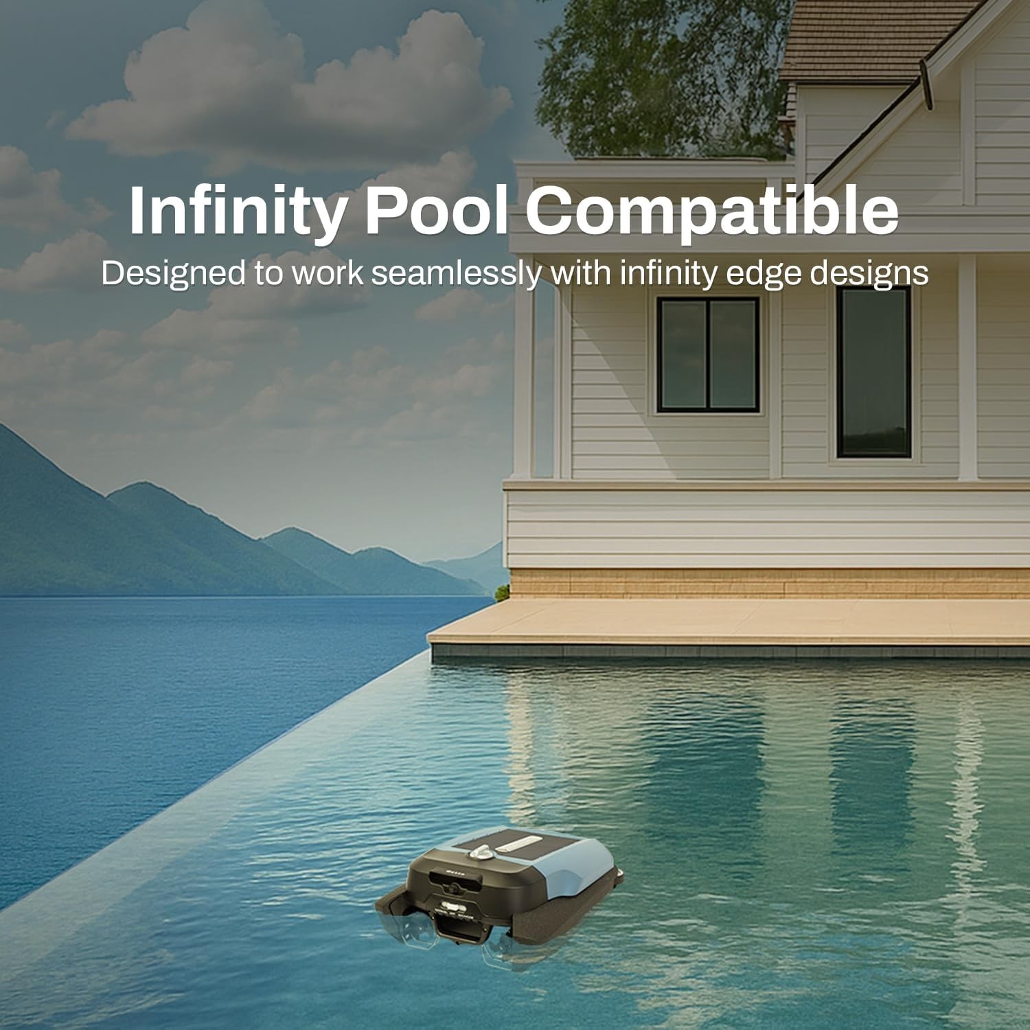 Betta Flex Solar-Powered Robotic Pool Surface Skimmer (Blue)