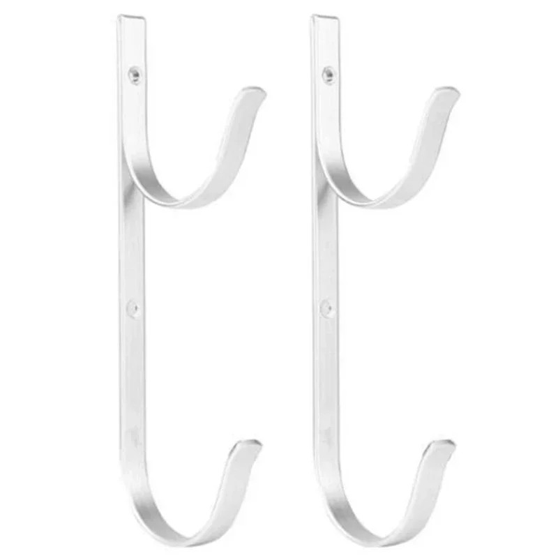 2pcs/set Portable Swimming Pool Pole Hook Aluminum Alloy Vacuum Hoses Leaf Rakes