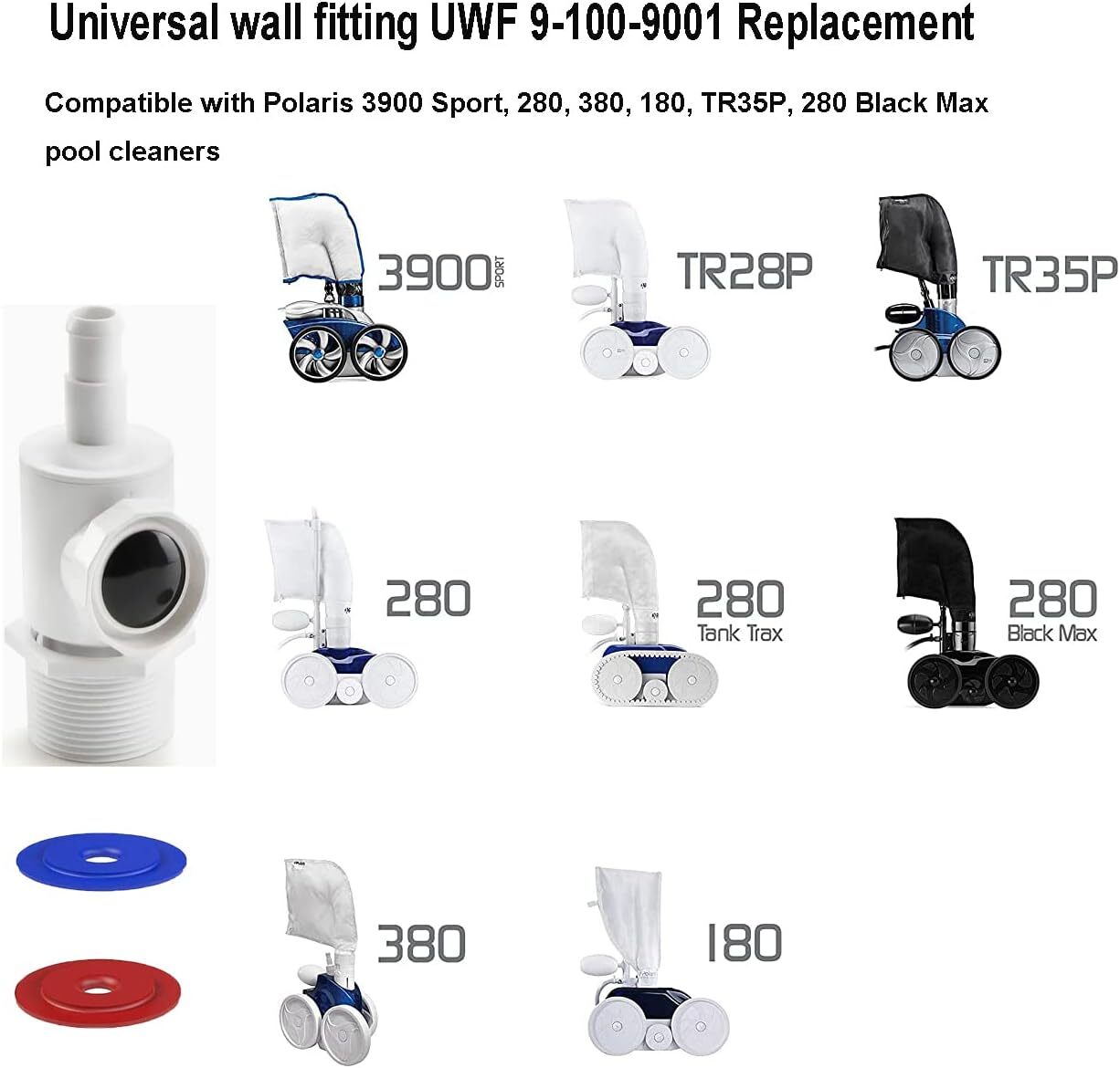 UWF Connector Assembly 9-100-9001 For Polaris 280 380 3900 Pool Cleaners