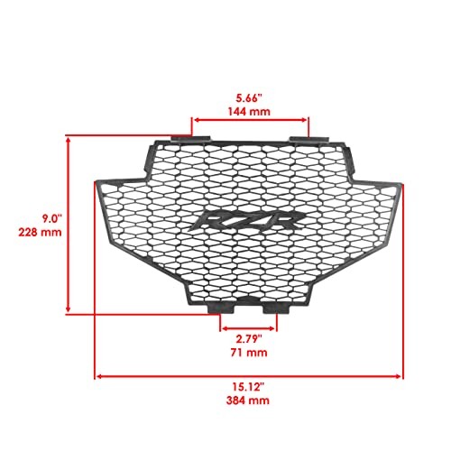Front Bumper Grill Compatible with Polaris RZR 4 800 EFI 2012 2013 2014