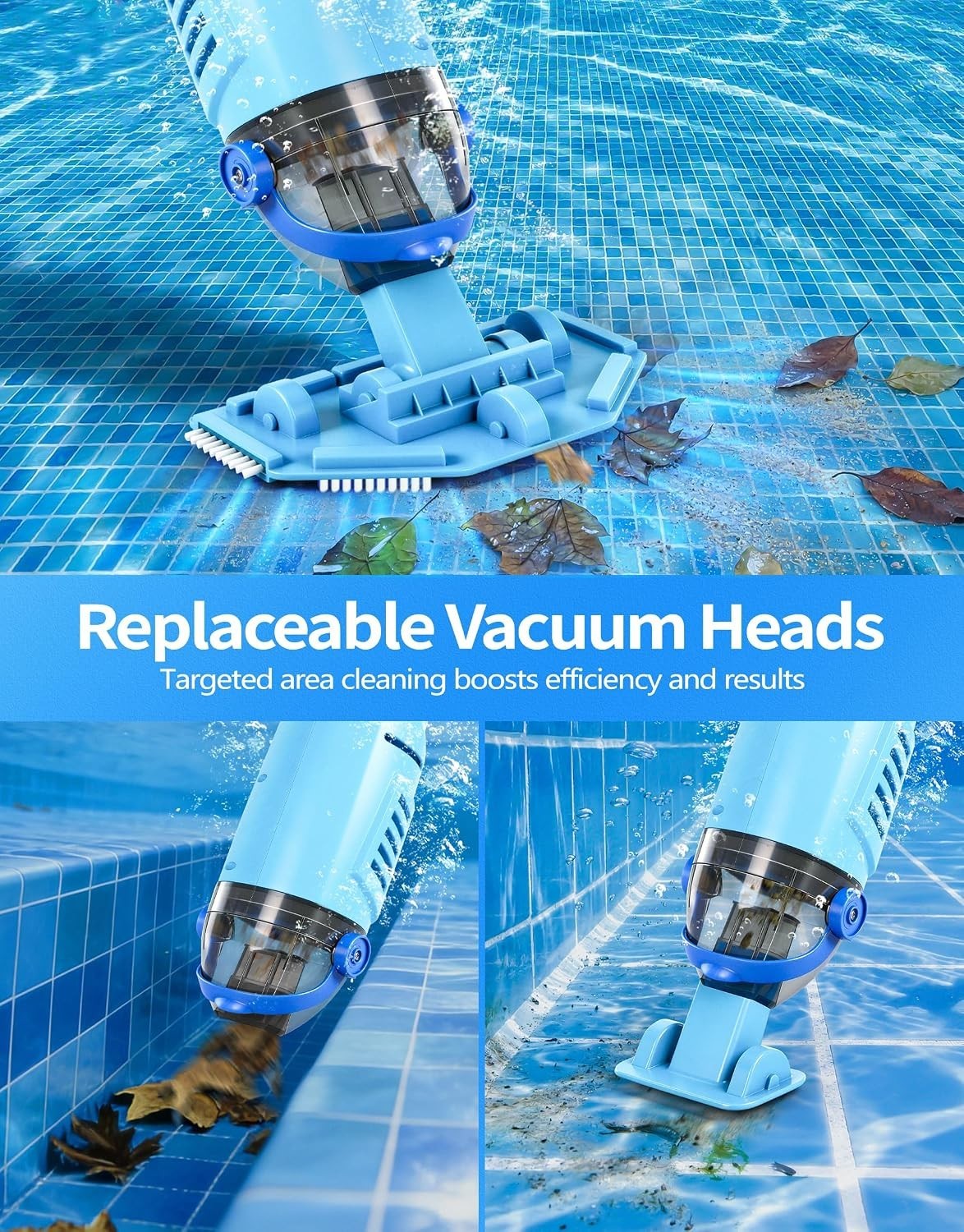 Ultra-Fine Filtration Cordless Pool Vacuum – 60 Minutes of Continuous Cleaning