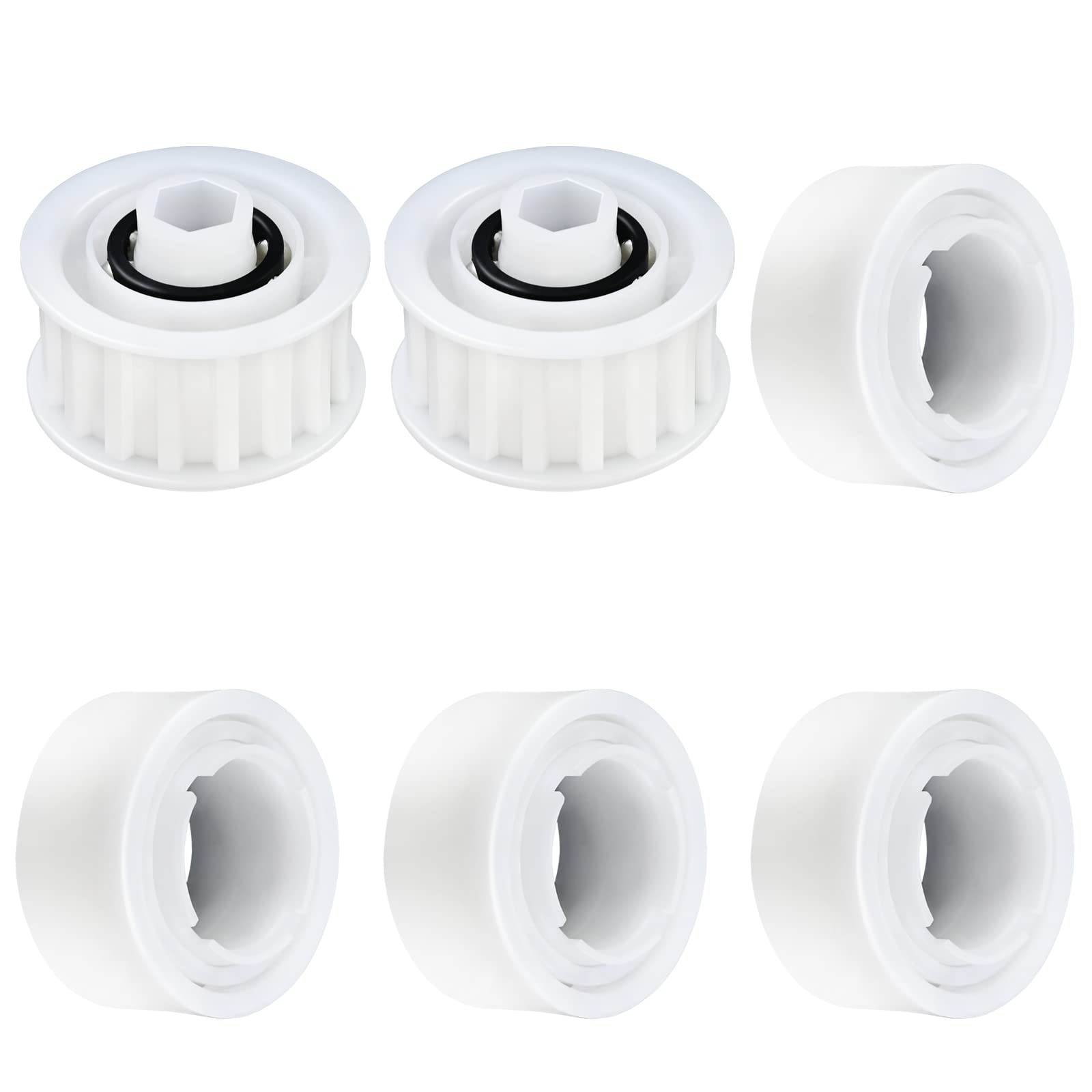 « 4Pack Guide Wheels & 2 Pulley Gears for Dolphin Nautilus Robotic Pool