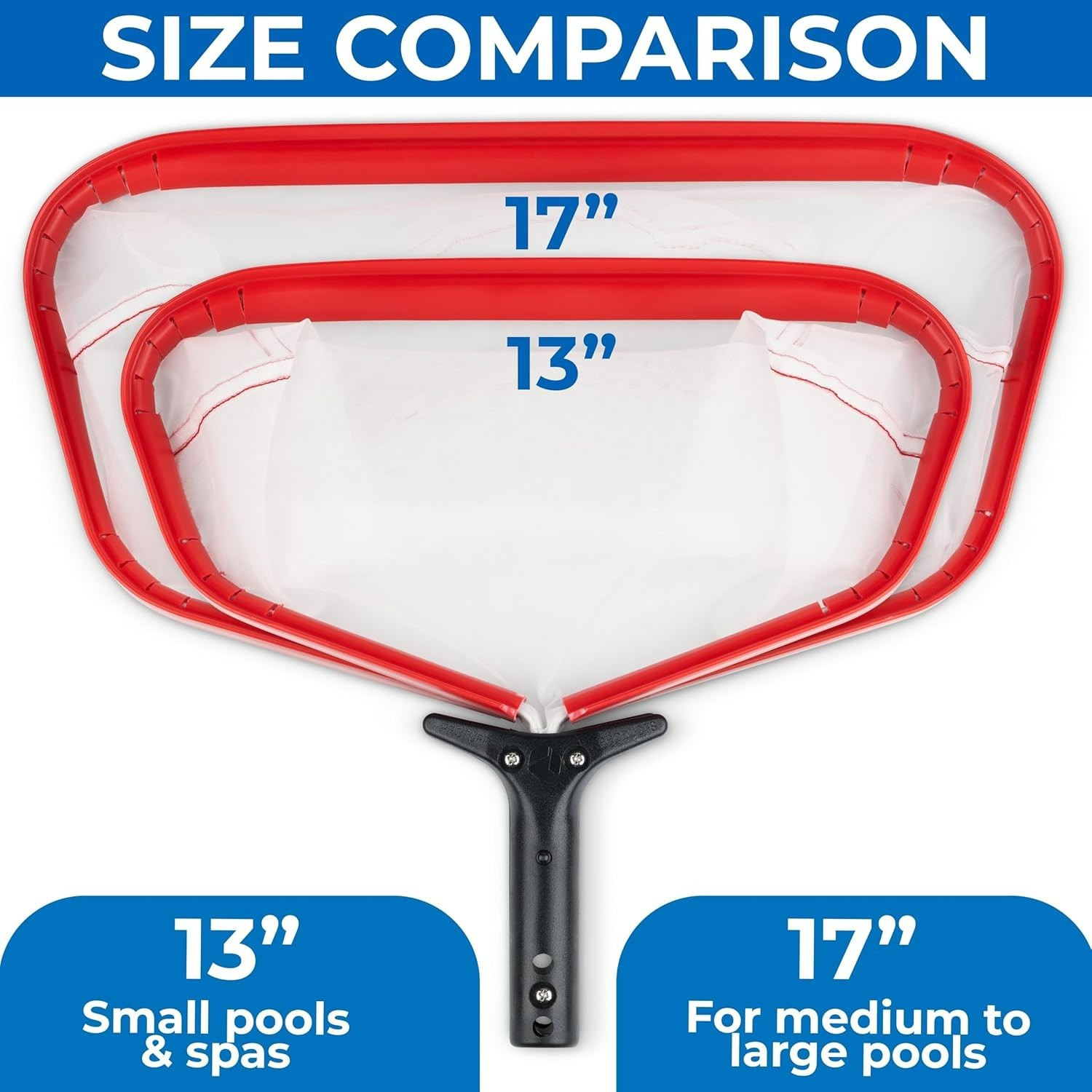 17&Prime; Silt Net Pool Skimmer – 2 Year Unconditional Free Replacement – Durable Fine