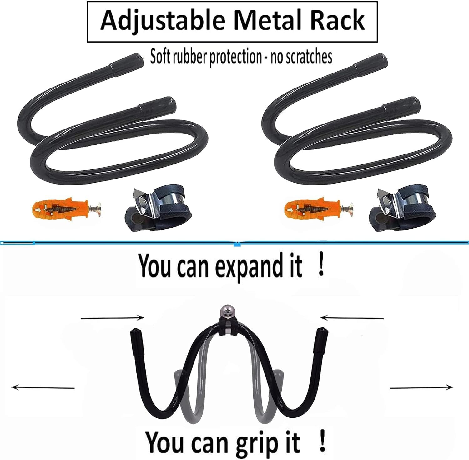 2 Pack Pool Pole Hanger/Hook, Pool Cleaning Tool Holder and Organizer for Poo…
