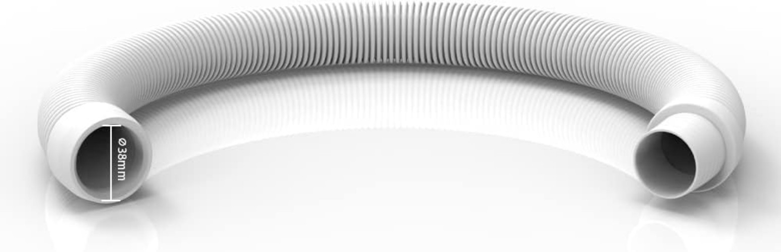 Durable Polyethylene 8-Pack Pool Vacuum Hose – 1.5” Length and Flexibility