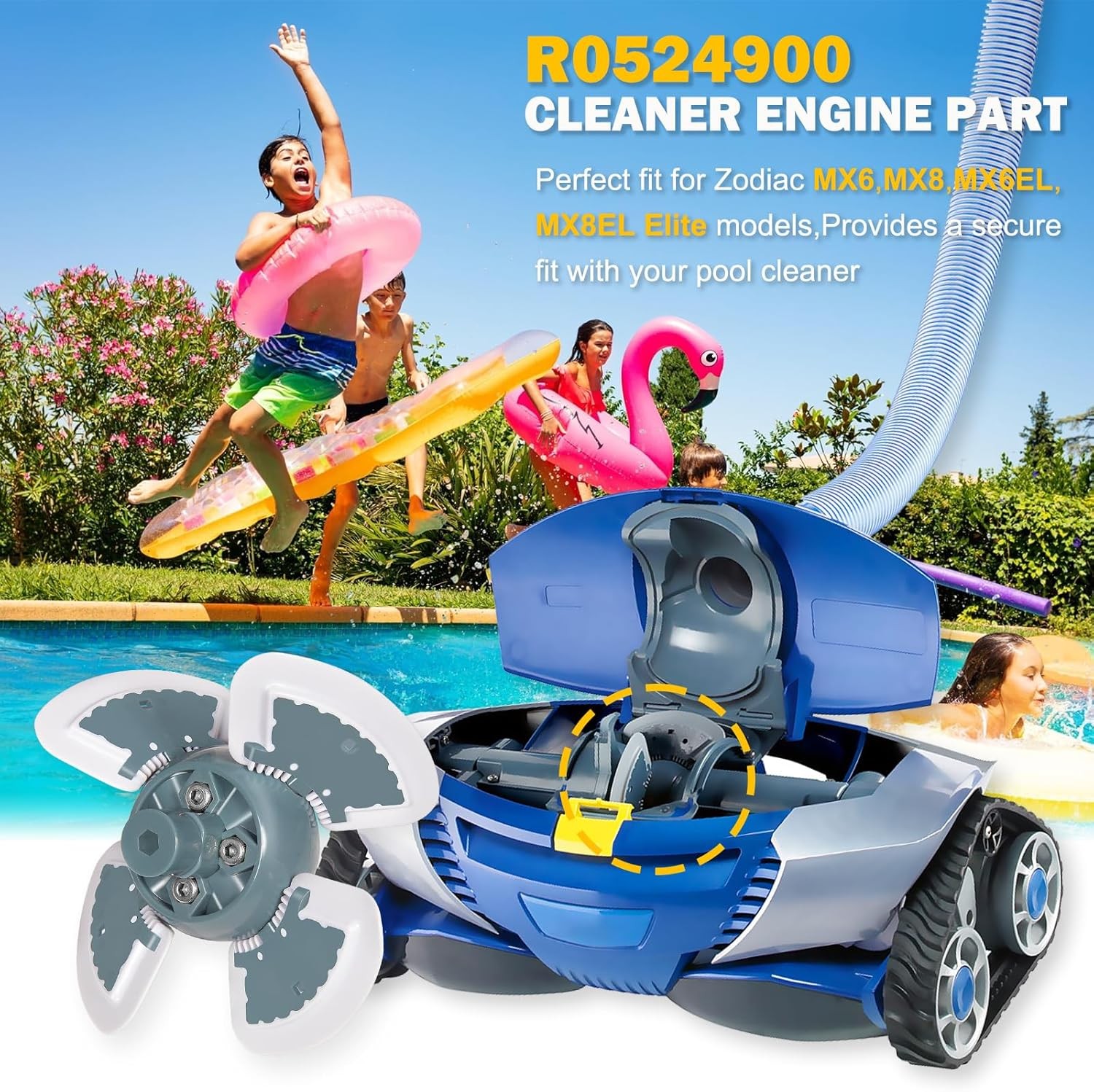 For Zodiac MX8 Pool Suction Cleaner Engine Assembly Parts Rebuild Kit R0524900