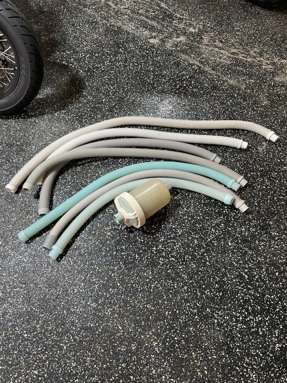 7pc Swimming Pool Vacuum Cleaner Hose Set, Plus leaf catcher filter