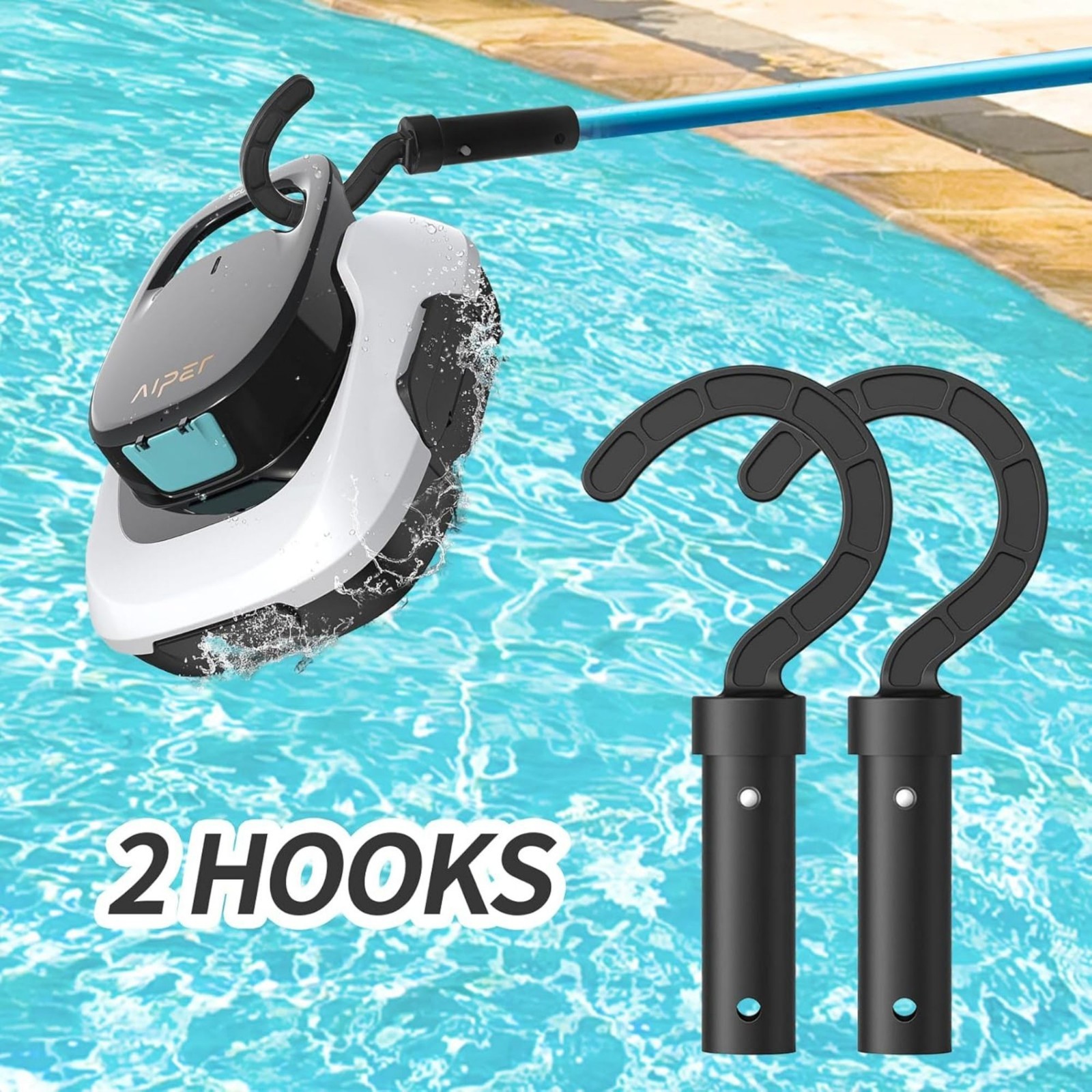 Universal Pool Robot Retrieval Hook – ABS and PC Durable Cleaning Robot Caddy