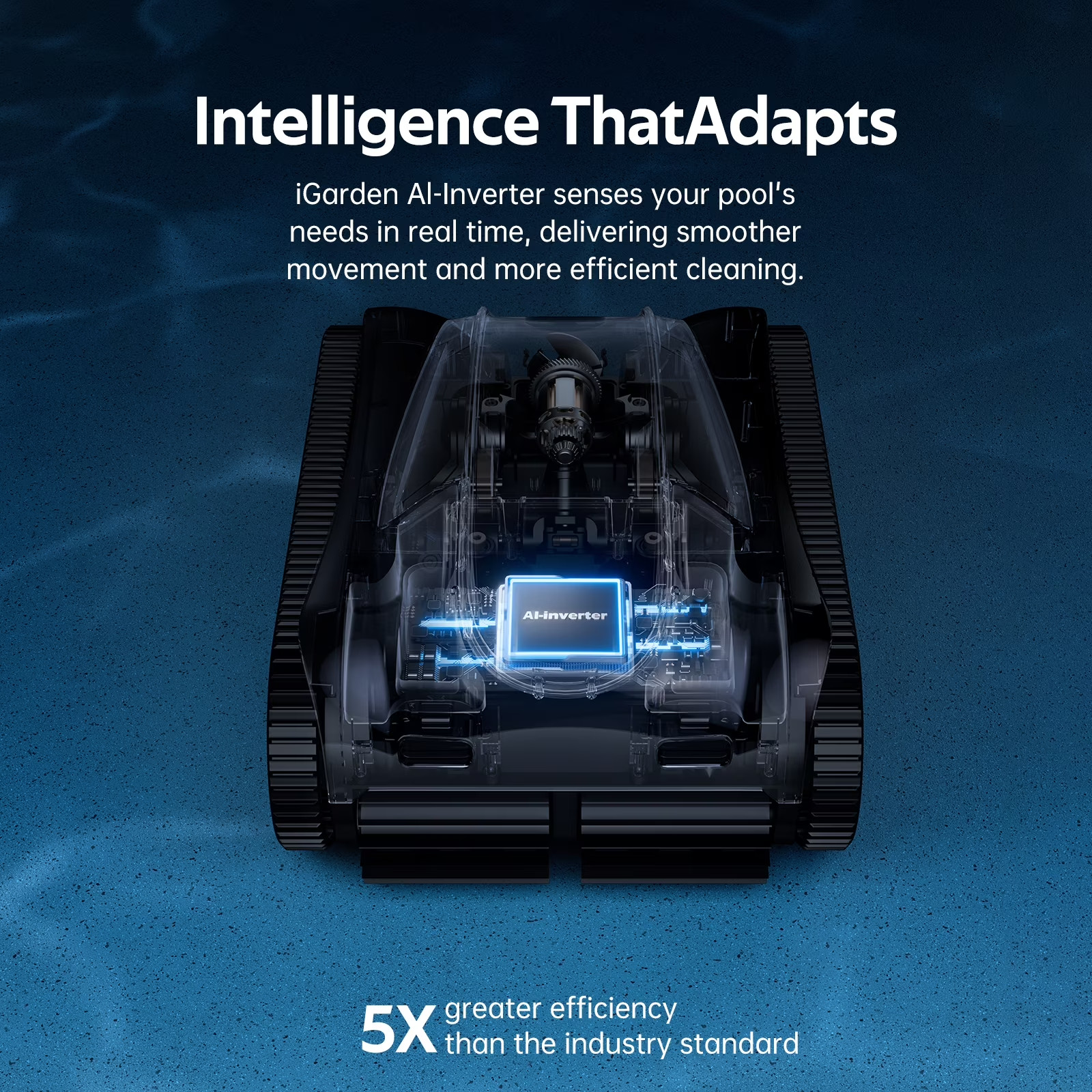 iGarden KN35 210Min Runtime APP Control Robotic Inground Pool Cleaner Vacuum