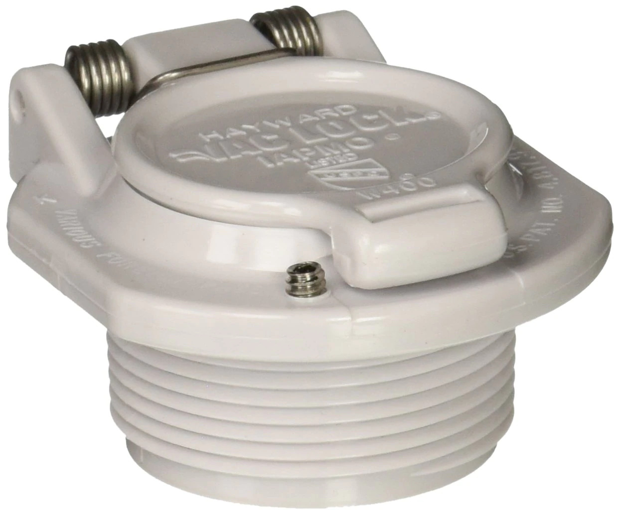 OEM Hayward W400BWHP White Free Rotation Vacuum Lock Safety Wall Fitting