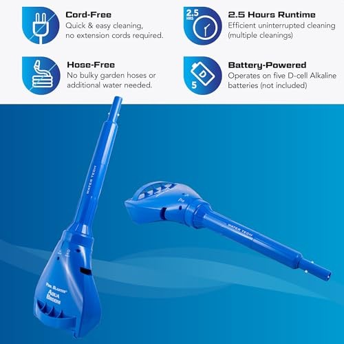 WATER TECH AQUA BROOM XL ULTRA CORDLESS POOL & SPA BATTERY-POWERED – BLUE