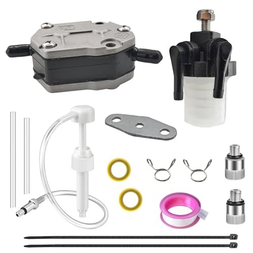 356040001M Fuel Pump and 3T1-02230-0 Fuel Filter for Tohatsu 2-Stroke 25-115 HP