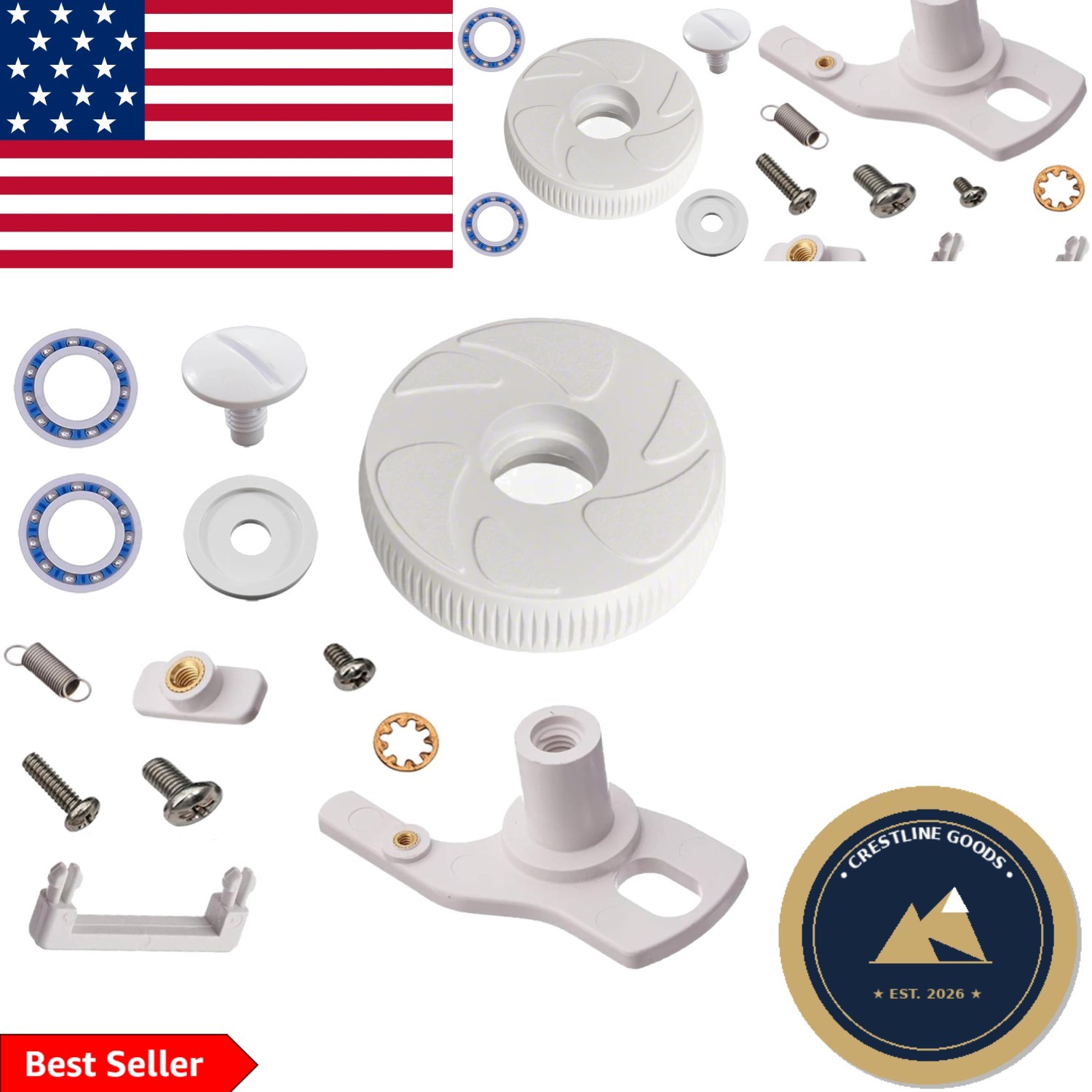 Essential Idler Wheel C16 and Swing Axle Kit for Polaris 180 & 280 Cleaners