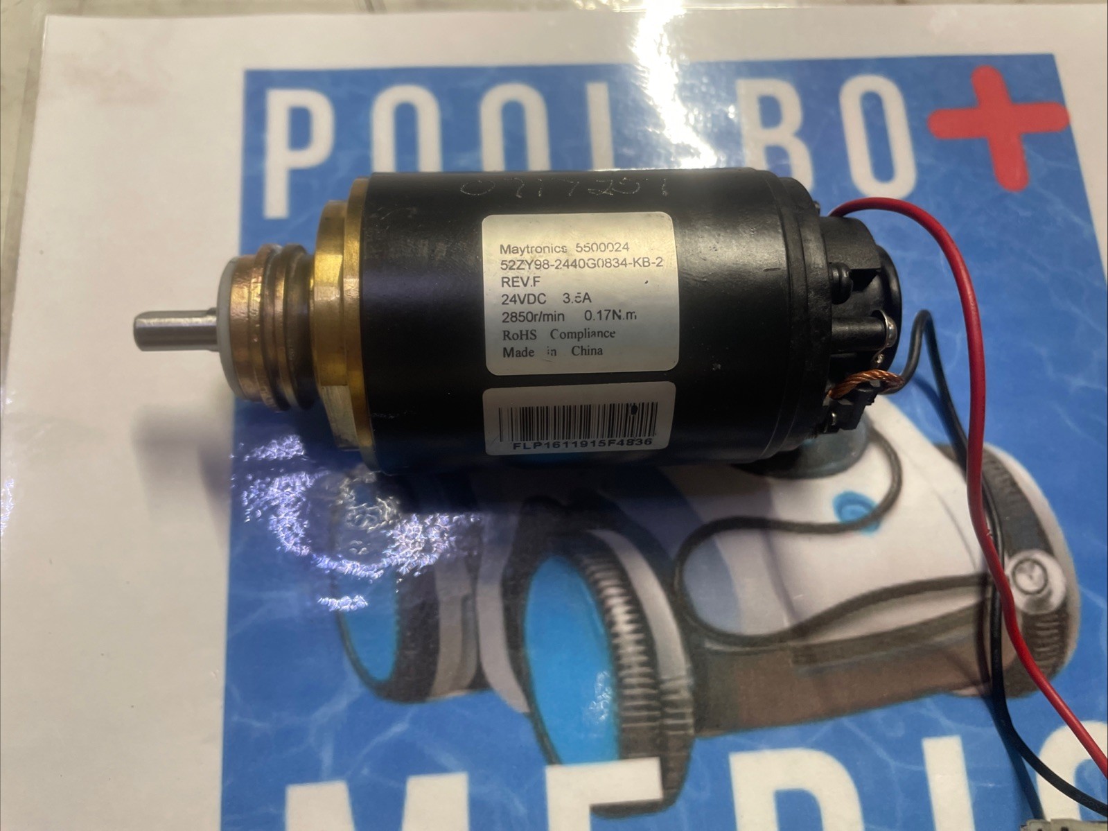 Maytronics Dolphin Impeller Motor 5500024 repair kit with diverter Seals Puller
