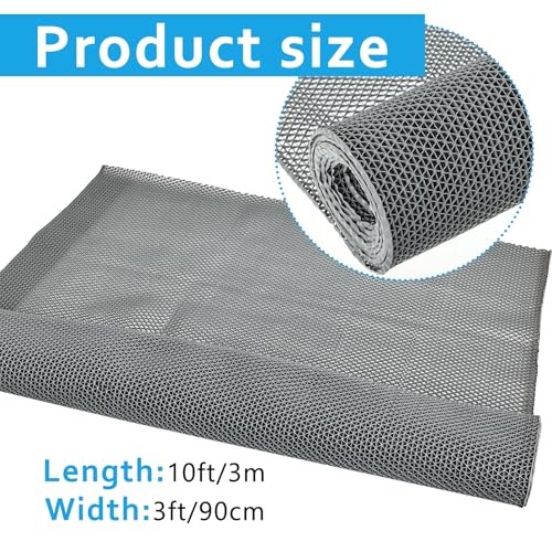 3×10 FT Heavy Duty Pool Drainage Mat, Non-Slip PVC Flooring Mat for Swimming