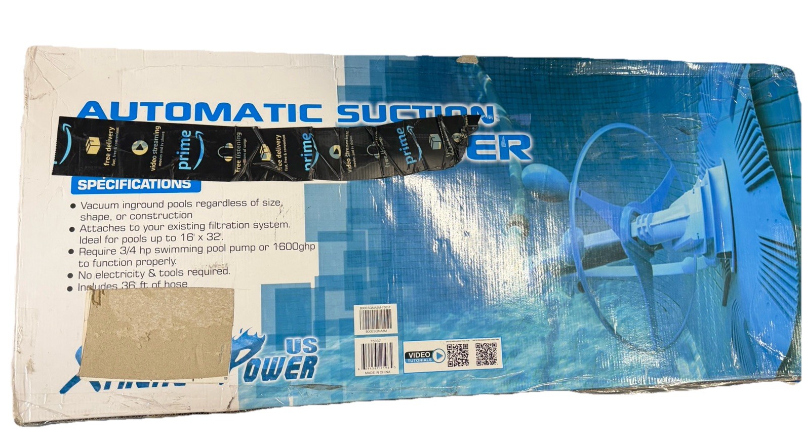 Automatic Pool Cleaner 30ft Hose Set – In-Ground Suction Side Vacuum Opened Box