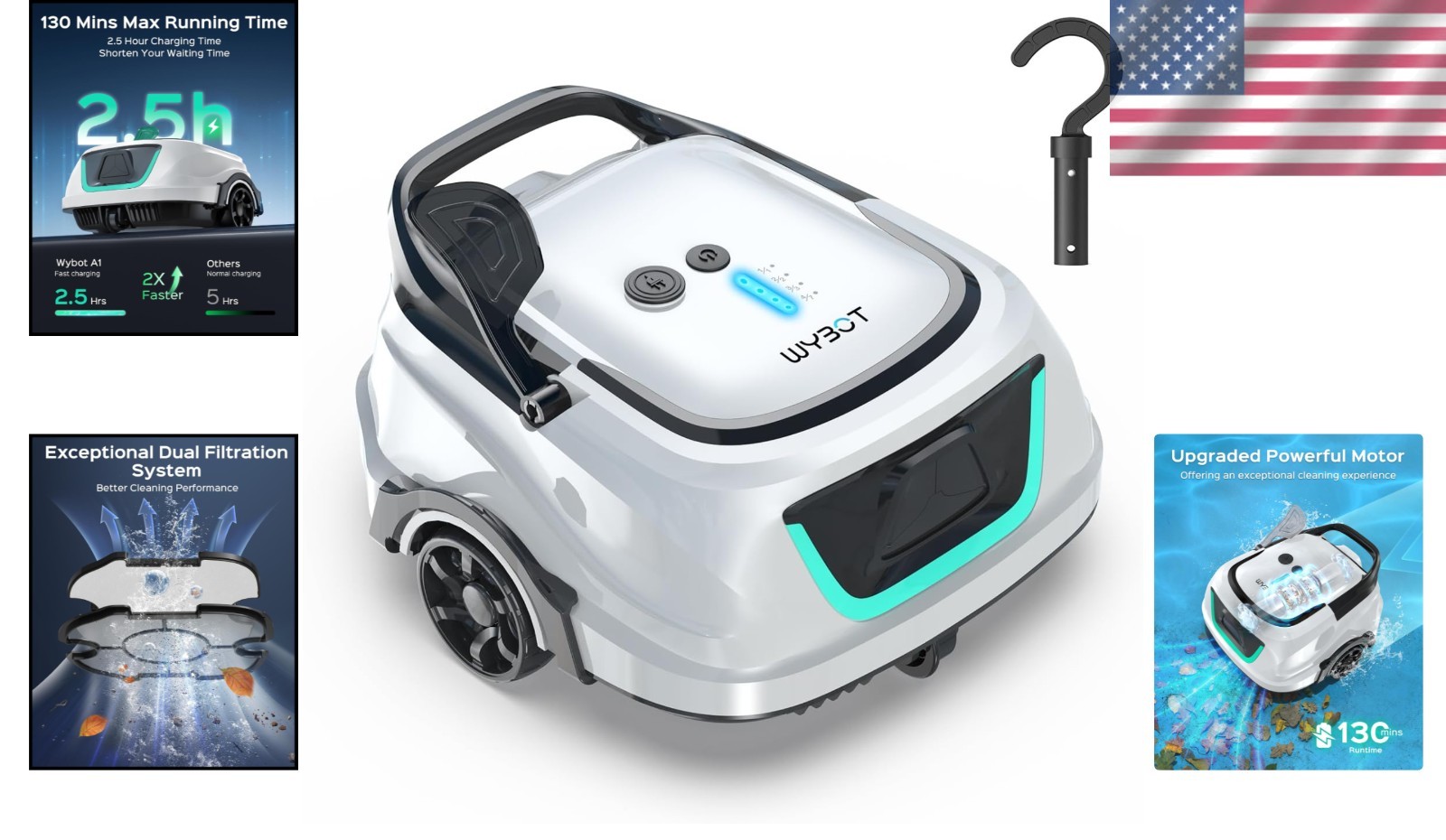 A1 Pool Cleaner – Powerful Suction, Deep Cleaning Technology