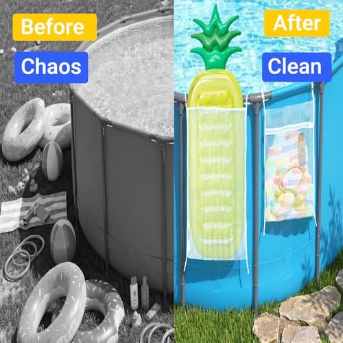 Poolside Pool Float Storage!-Pack Pool Mesh Storage Bags for Pool 6