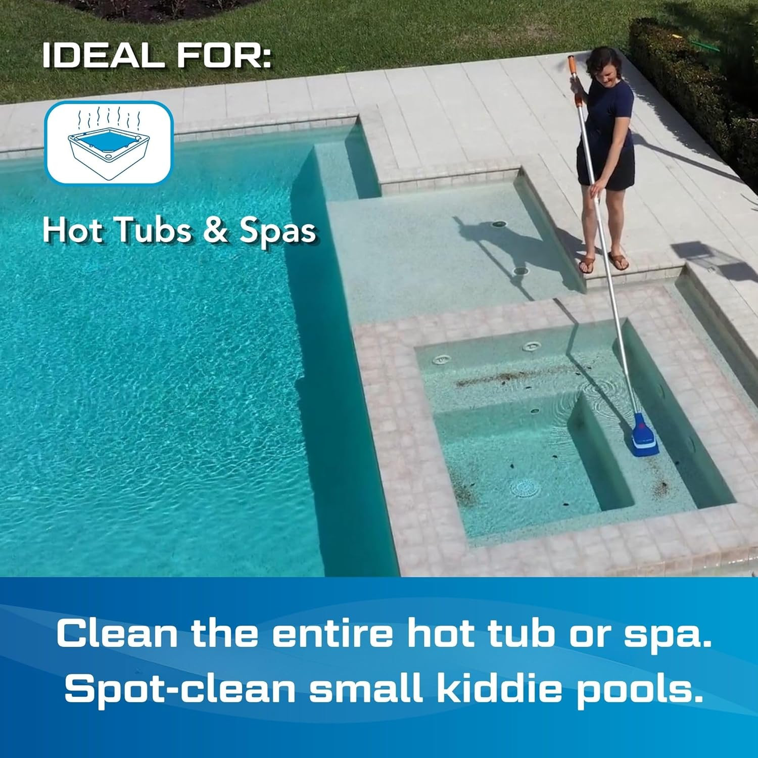 NEW 2026 Aqua Broom Recharge G2 – Cordless Spa & Hot Tub Vacuum, Integrated One