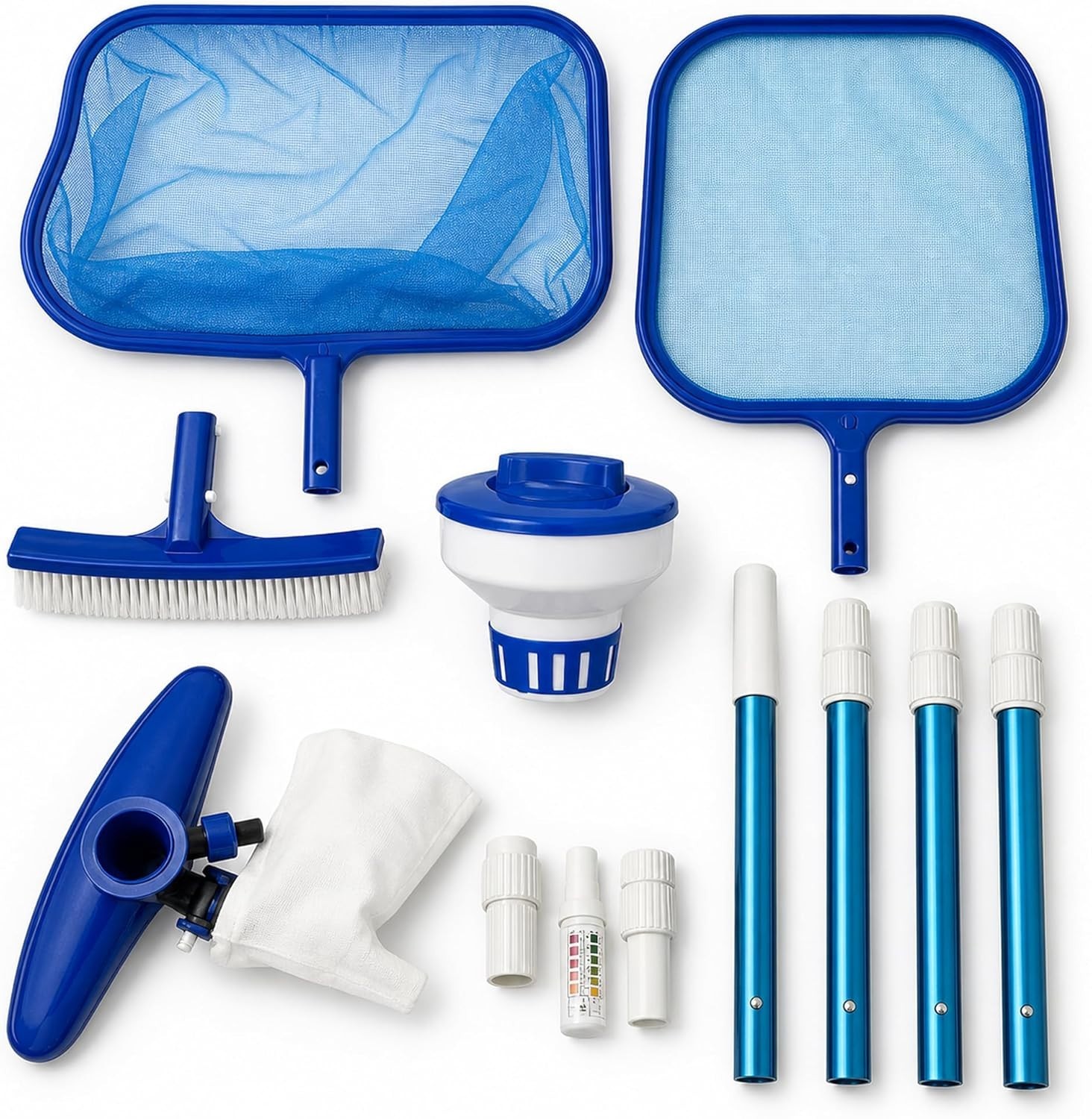 Complete Above Ground Pool Maintenance Kit Skimmer Vac Pool Brush Strips